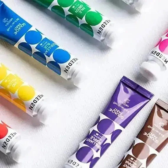 MEEDEN Gouache Paint Set, 24 Tubes, 12 ml / 0.4oz - Image 6