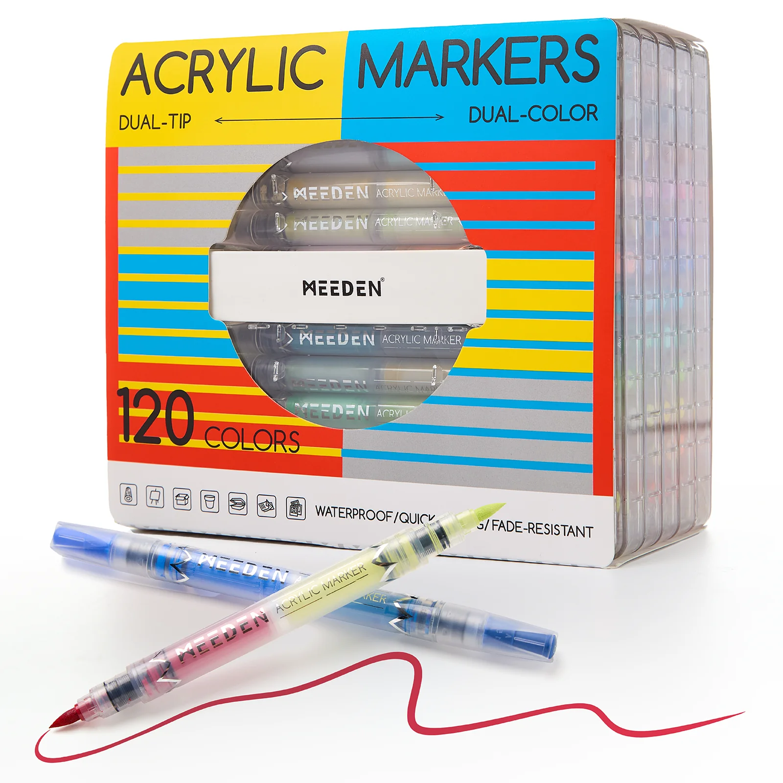 MEEDEN Dual Tip Acrylic Paint Markers – 48 / 96 / 120 Colors - Image 15
