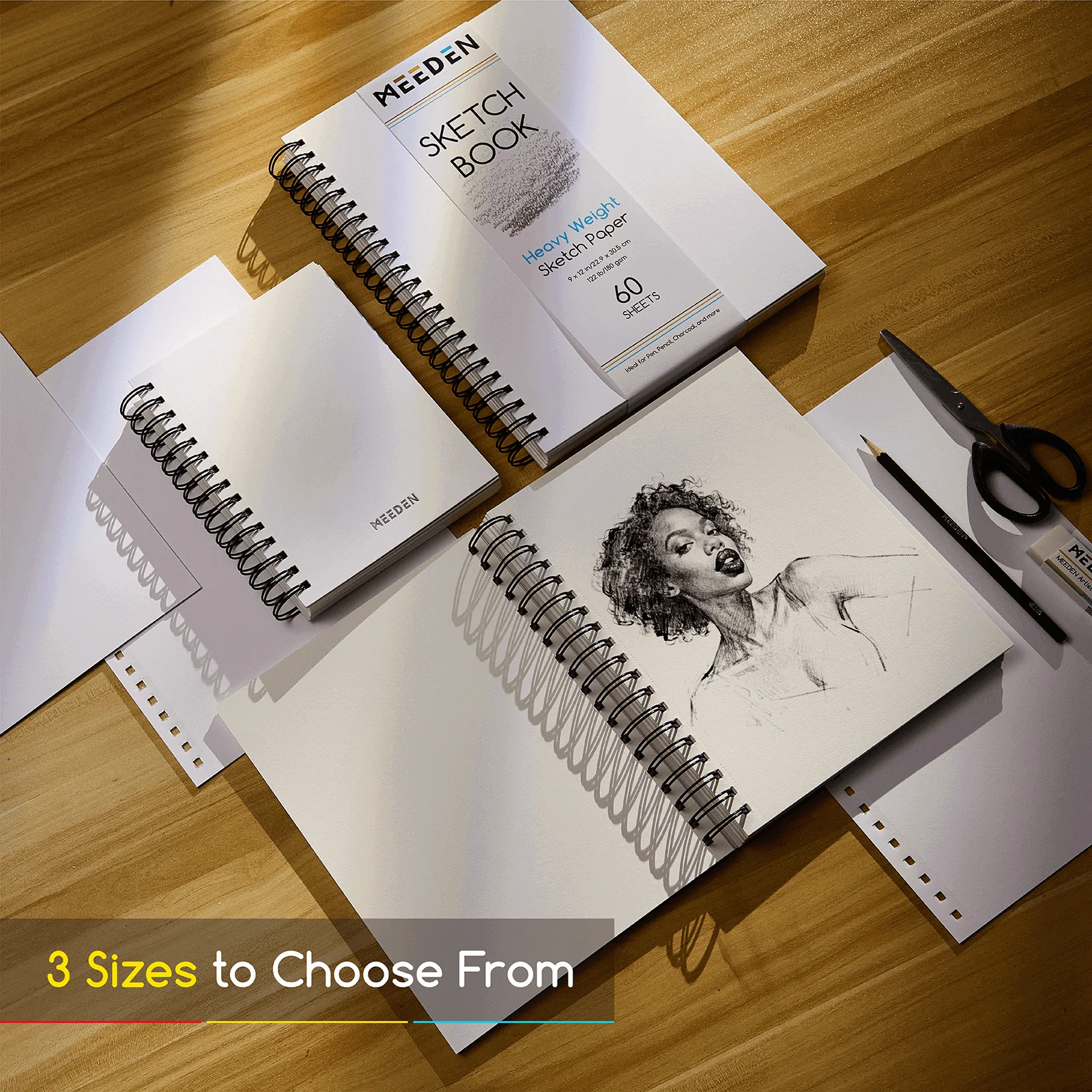 MEEDEN Artist Sketchbook Paper Pad with Heavy Weight Paper - Image 12