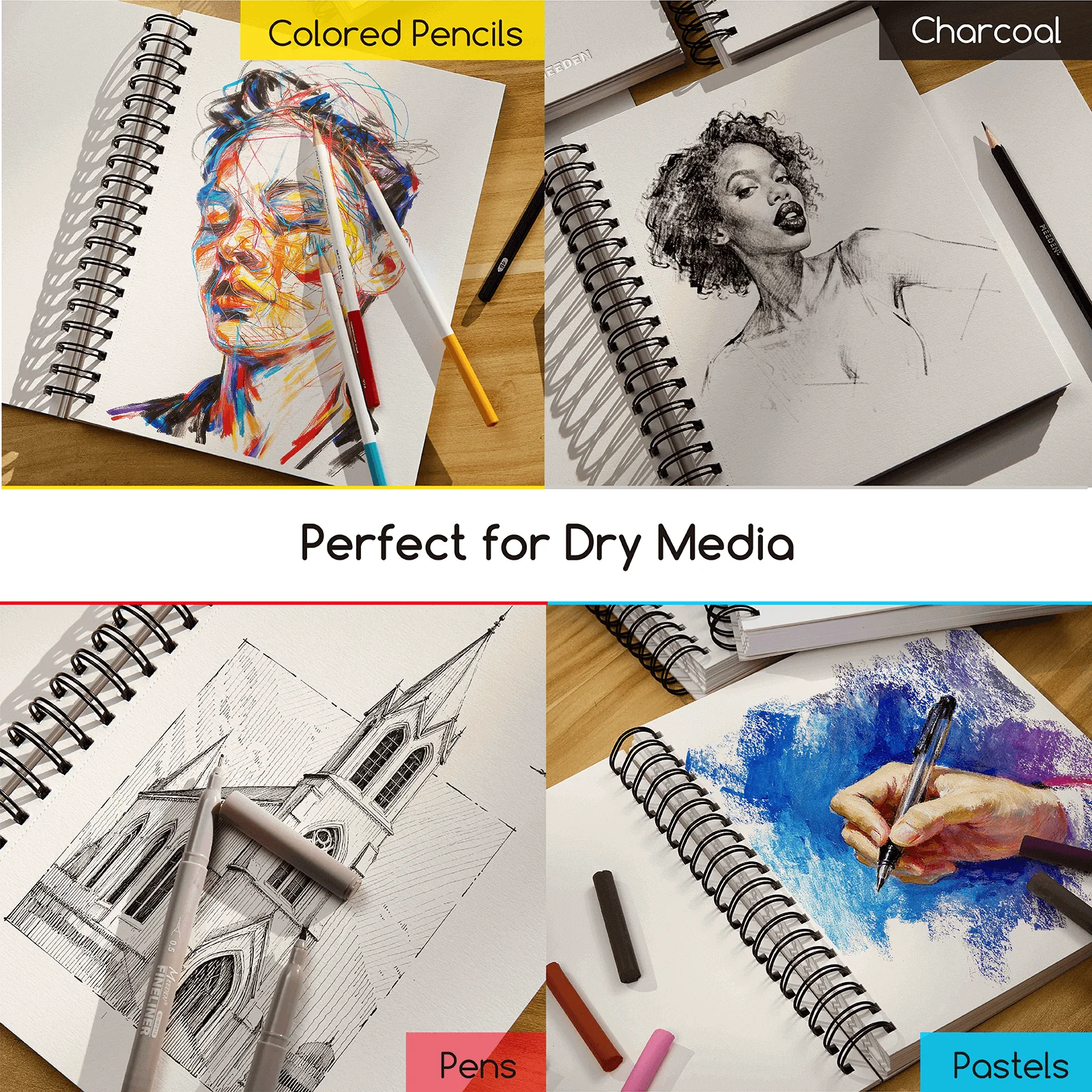 MEEDEN Artist Sketchbook Paper Pad with Heavy Weight Paper - Image 13