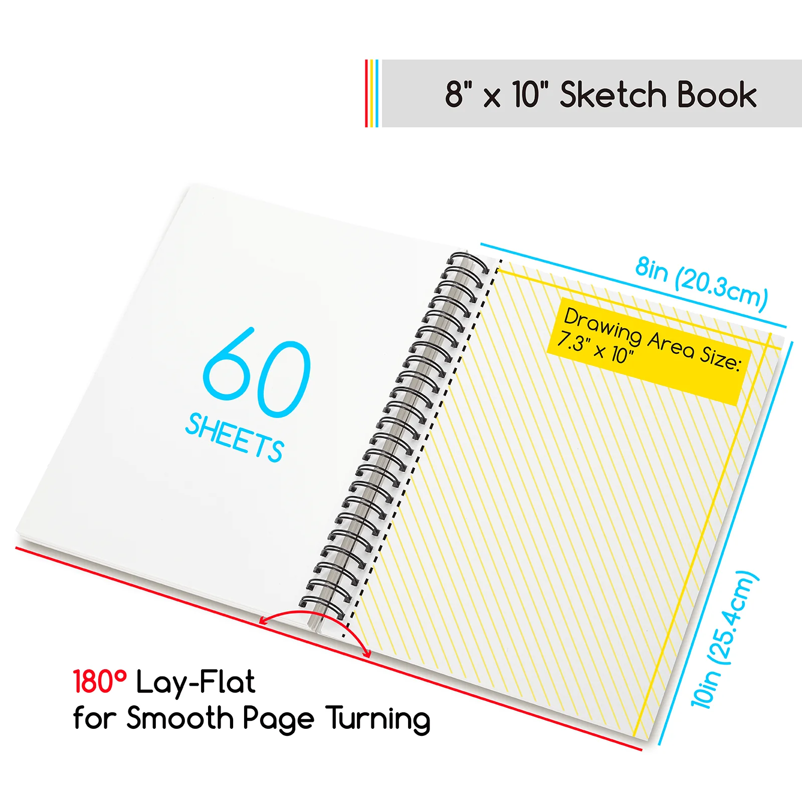 MEEDEN Artist Sketchbook Paper Pad with Heavy Weight Paper - Image 5