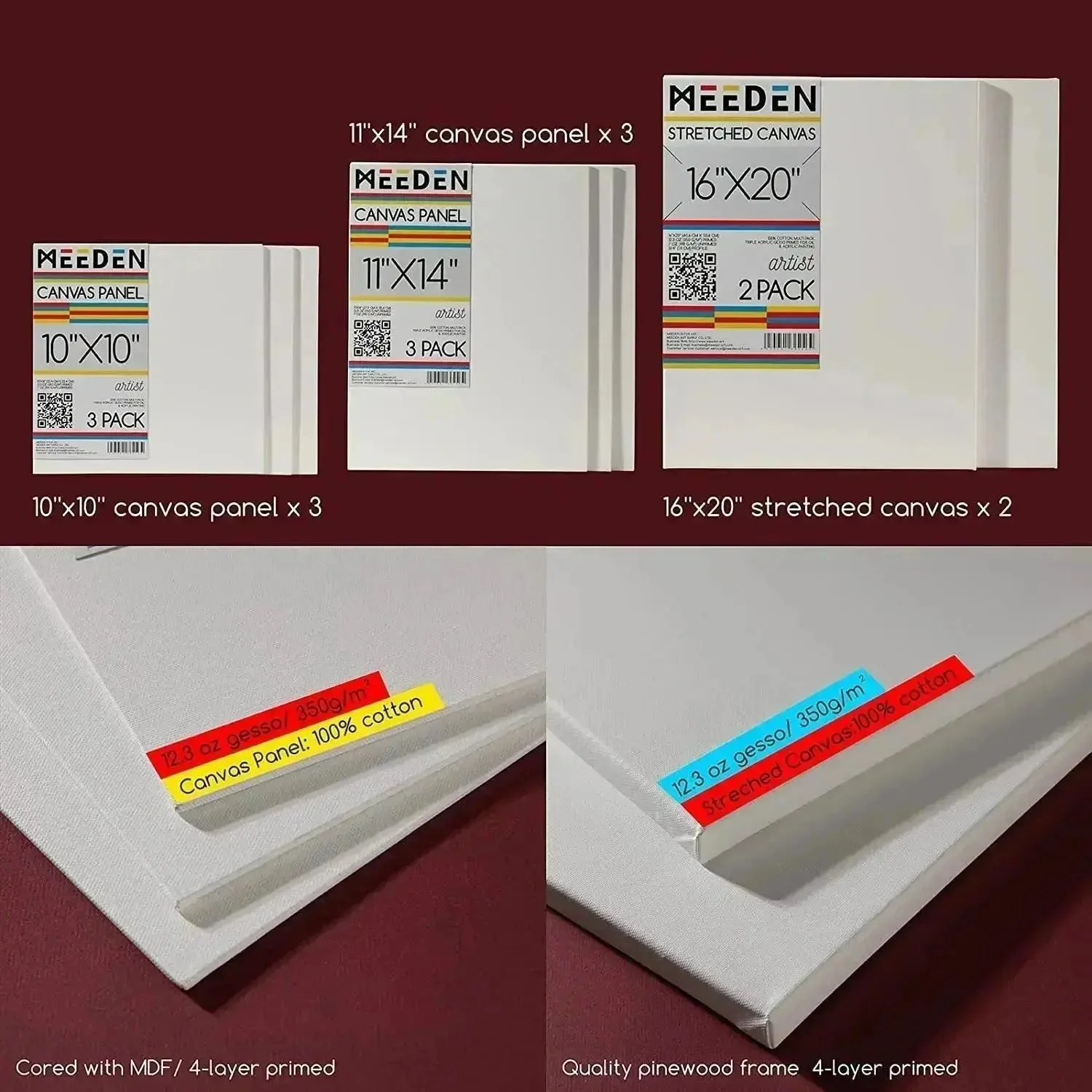 MEEDEN Professional Artist Acrylic Painting Set with French Easel - Image 6