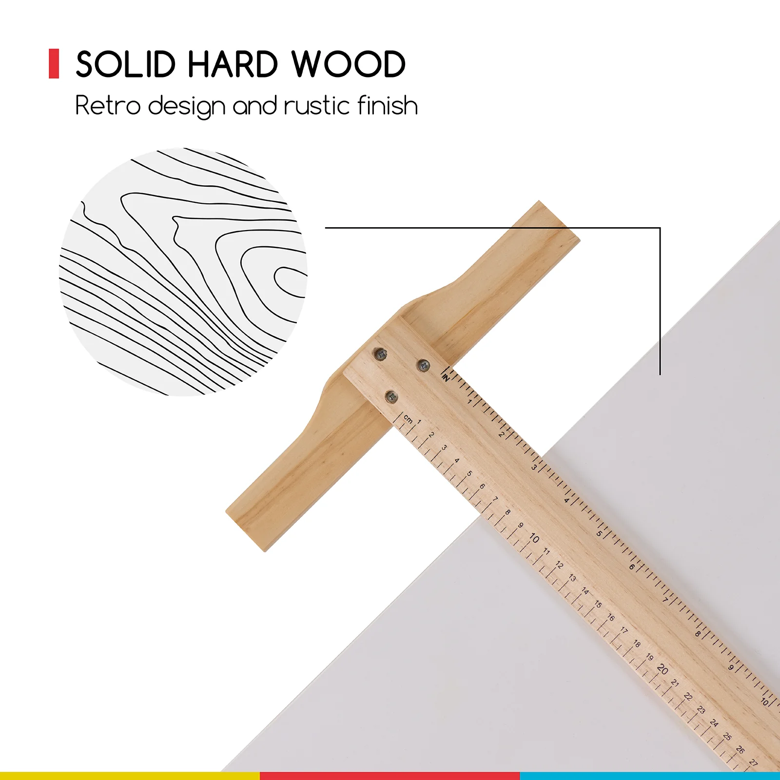 MEEDEN Adjustable Wooden Drafting Table & Stool Set, White-XSZ-5 - Image 8