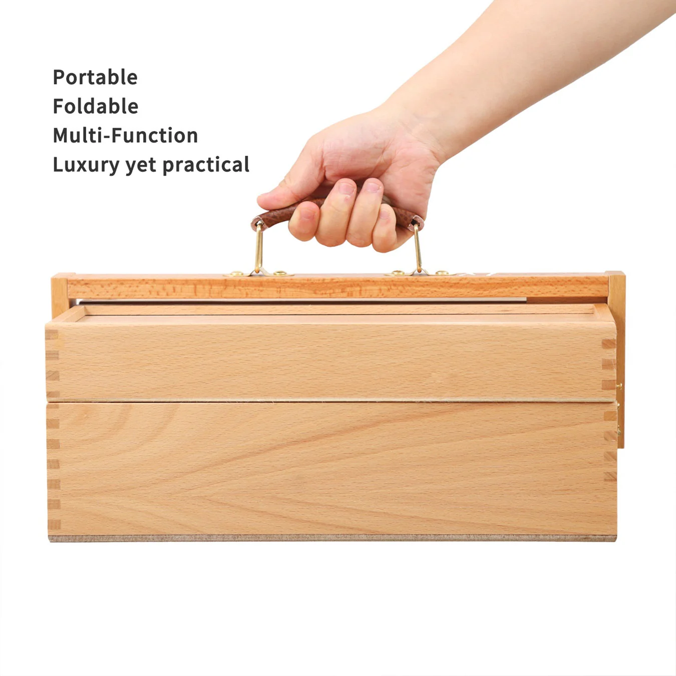 Wooden Art Supply Storage Box - Image 4
