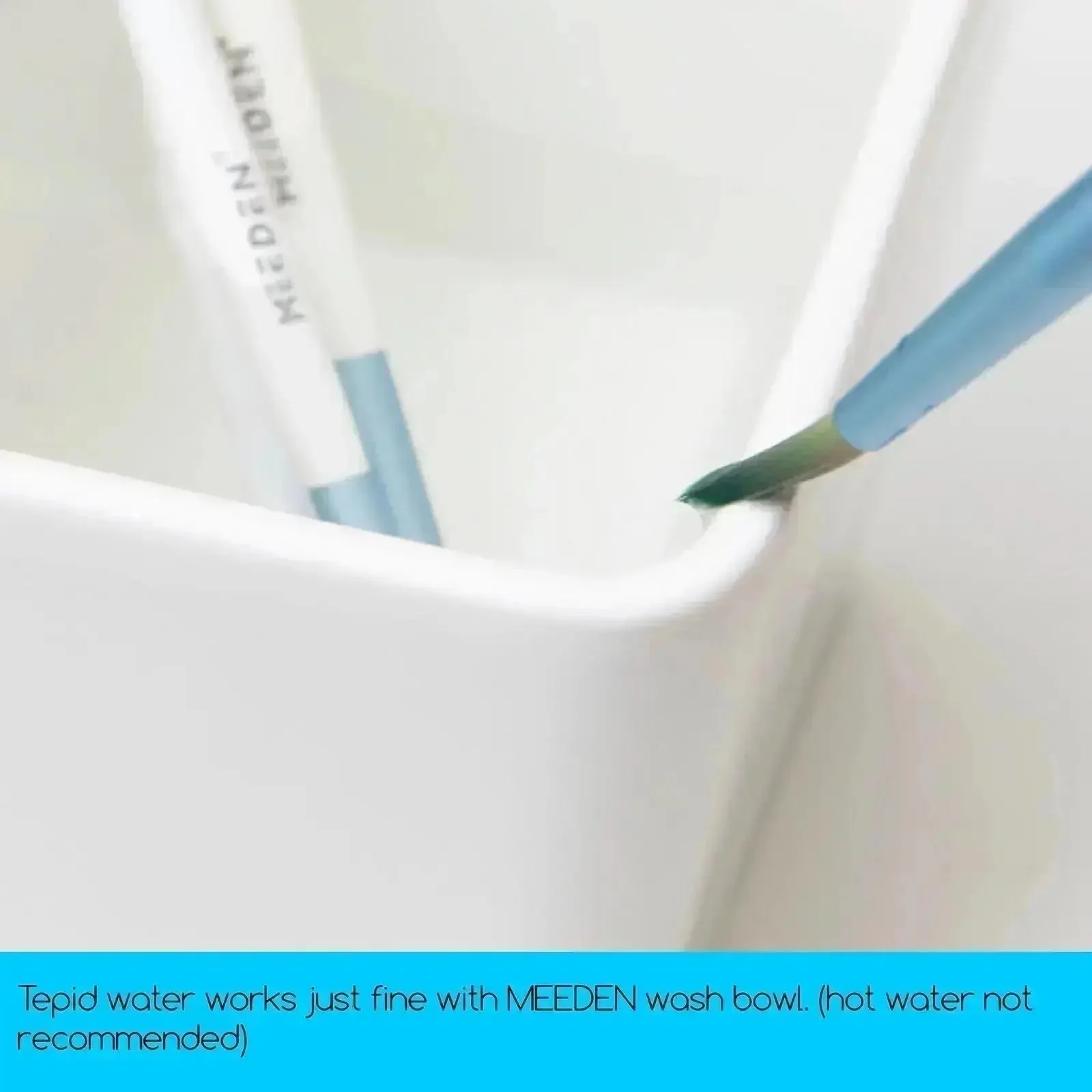 Watercolor Ceramic Brush Wash Bowl - Image 5