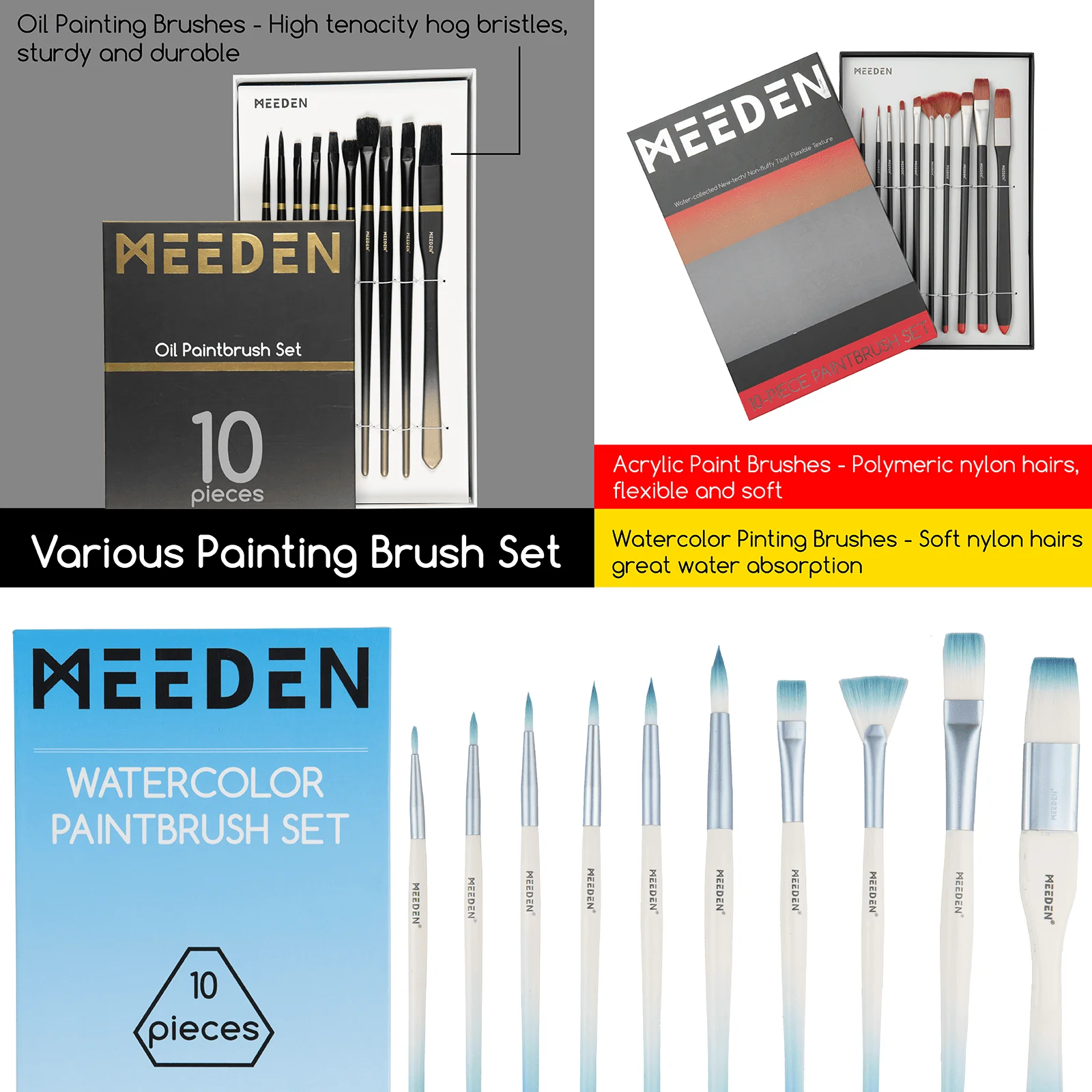 MEEDEN Deluxe All-in-one Art Painting Set, 141 Pieces - Image 4