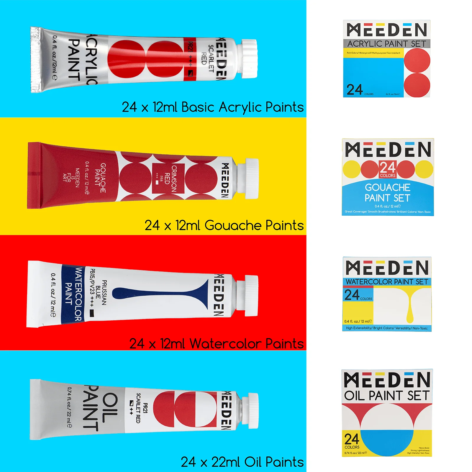 MEEDEN Deluxe All-in-one Art Painting Set, 141 Pieces - Image 5