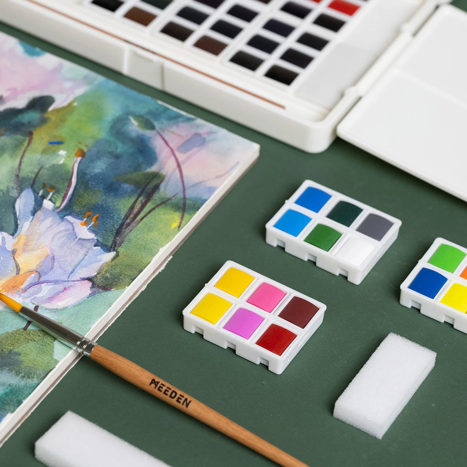 MEEDEN 48-Color Solid Watercolor Set - Image 4