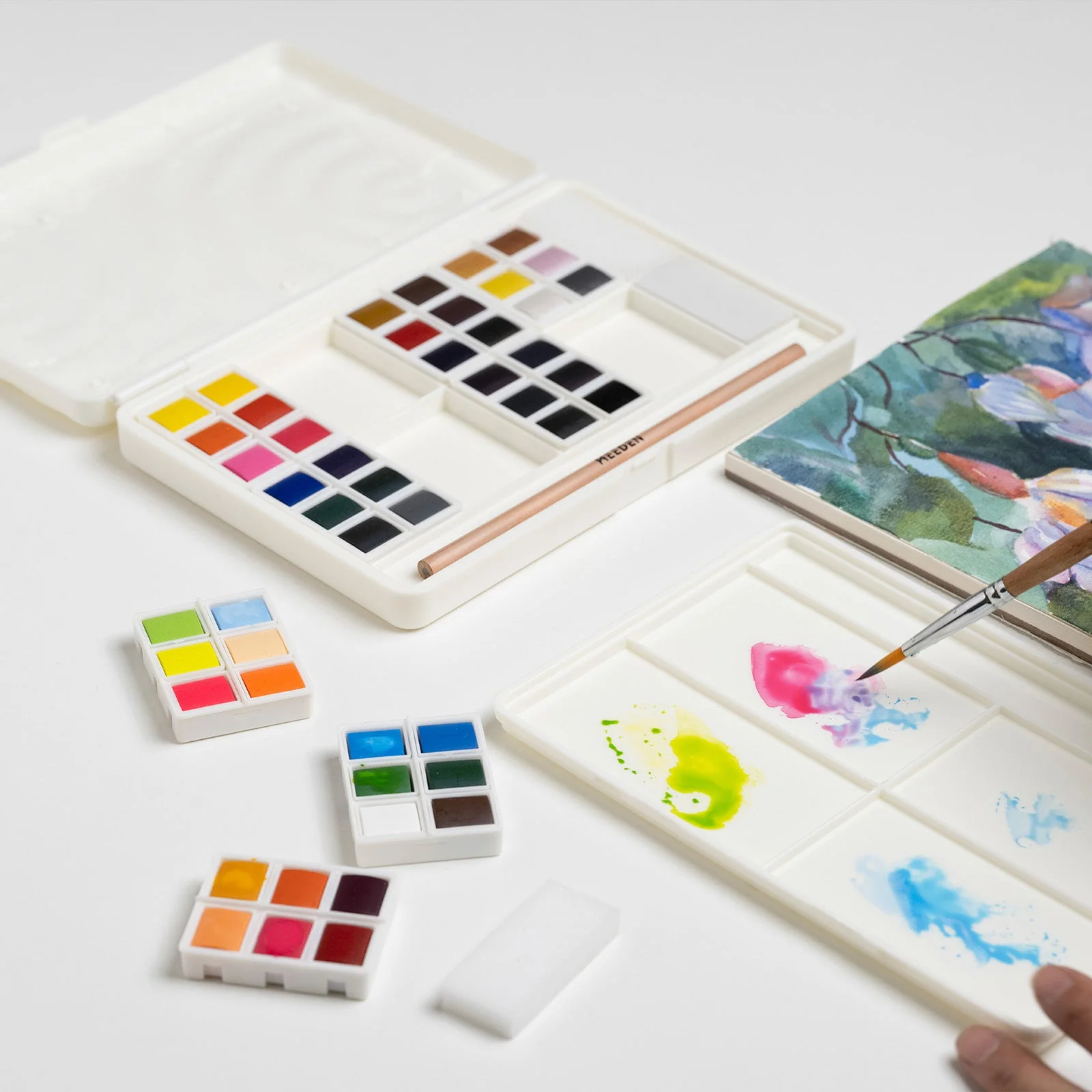 MEEDEN 48-Color Solid Watercolor Set - Image 6