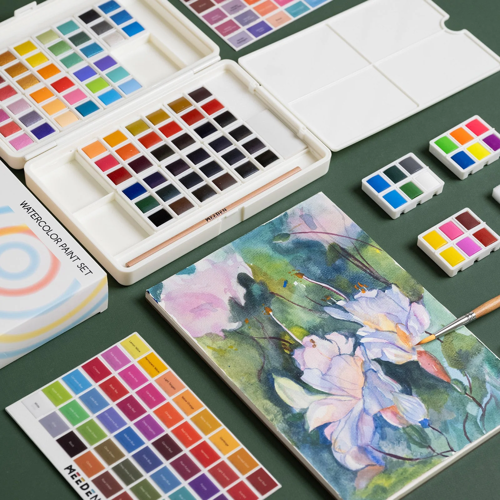 MEEDEN 96-Color Solid Watercolor Set - Image 3