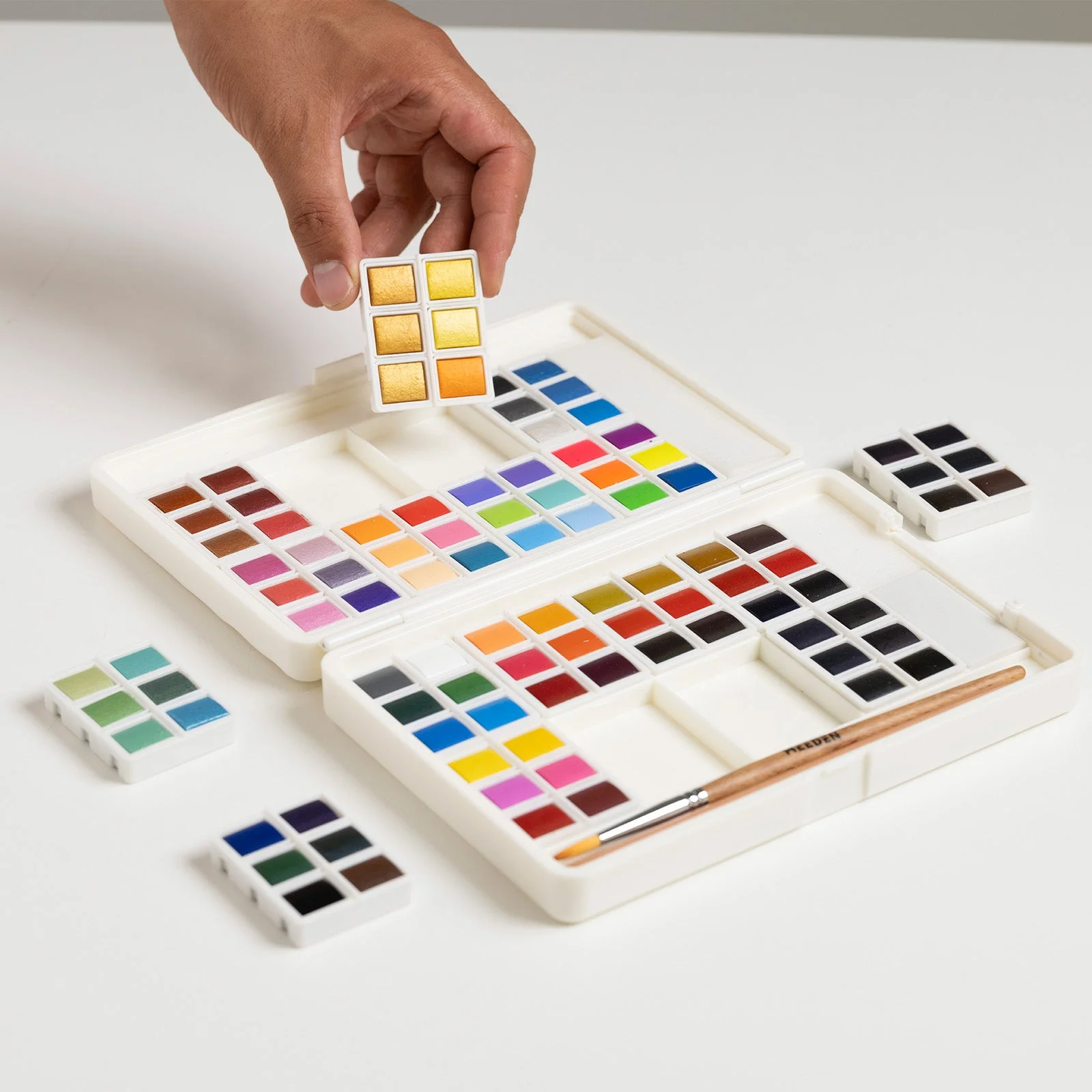 MEEDEN 96-Color Solid Watercolor Set - Image 4