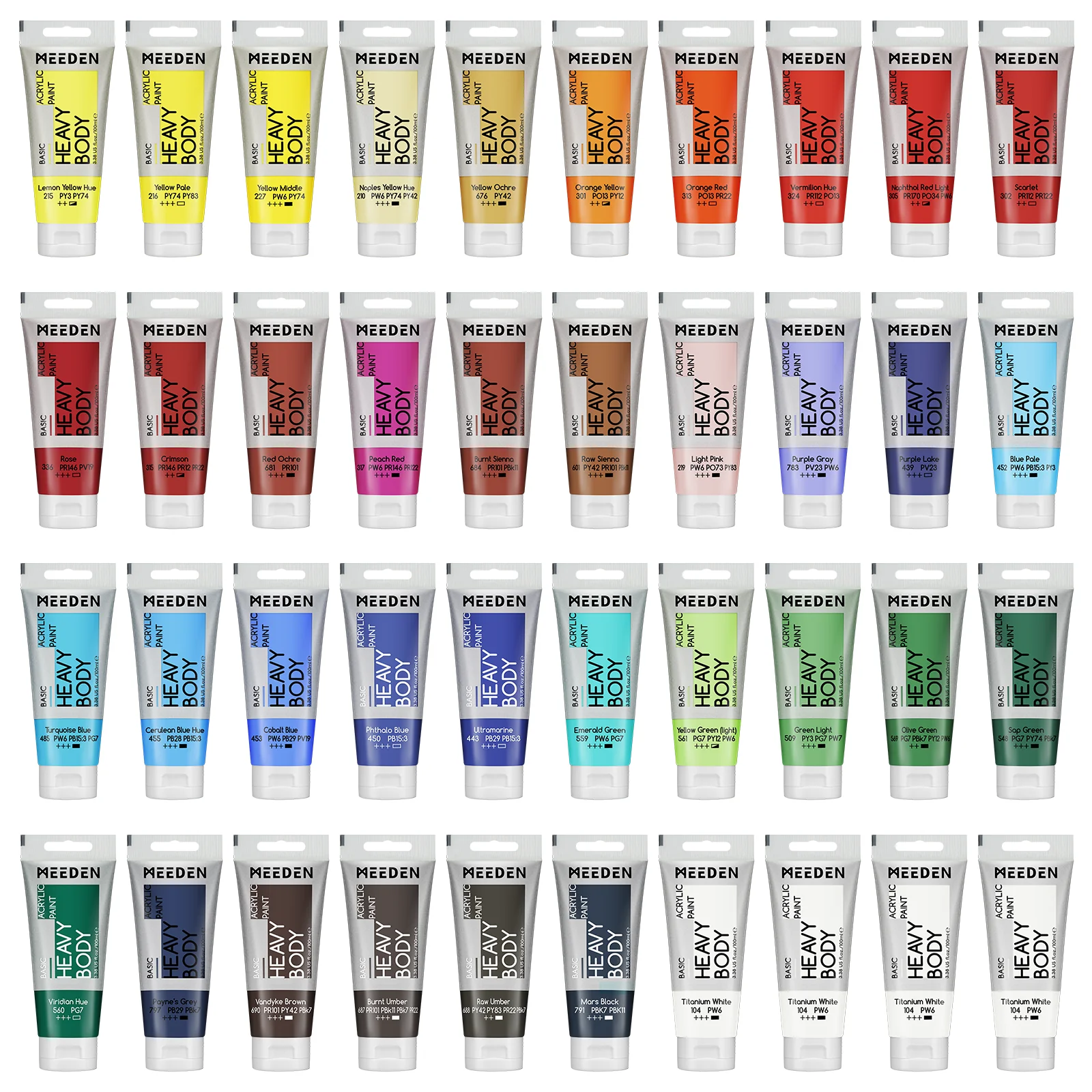MEEDEN Acrylic Paint Tube, 37 Colors Available, 100ml / 3.38oz - Image 5