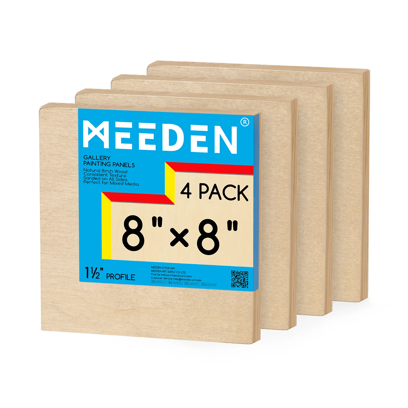 MEEDEN Artist Birch Wood Canvas Board, 1-1/2” Deep - Image 10