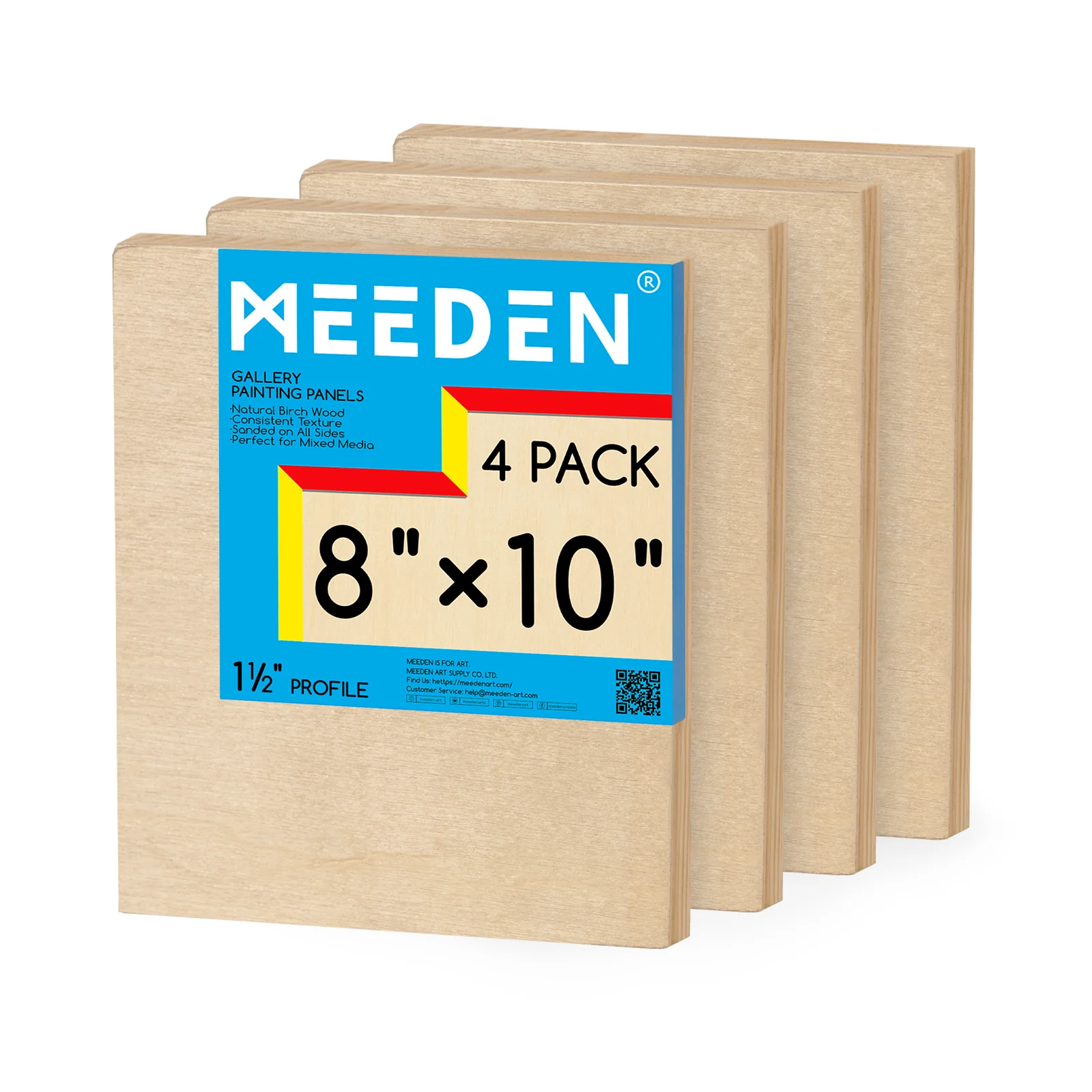 MEEDEN Artist Birch Wood Canvas Board, 1-1/2” Deep - Image 11