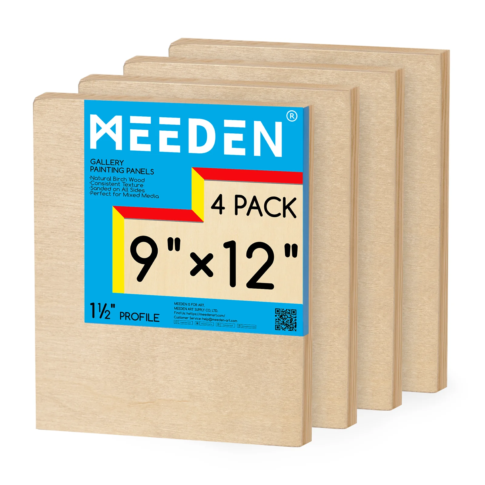 MEEDEN Artist Birch Wood Canvas Board, 1-1/2” Deep - Image 12