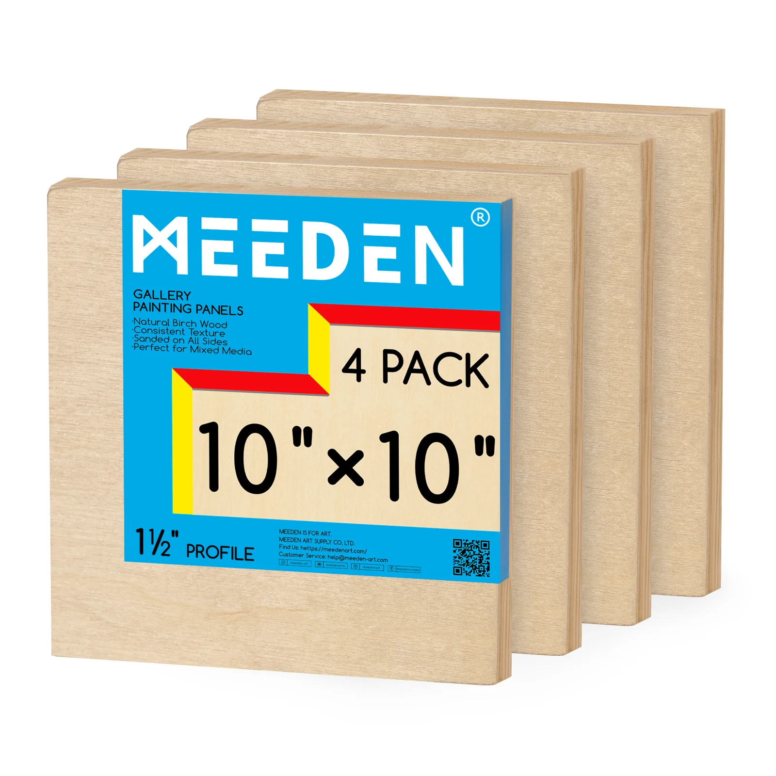 MEEDEN Artist Birch Wood Canvas Board, 1-1/2” Deep - Image 13