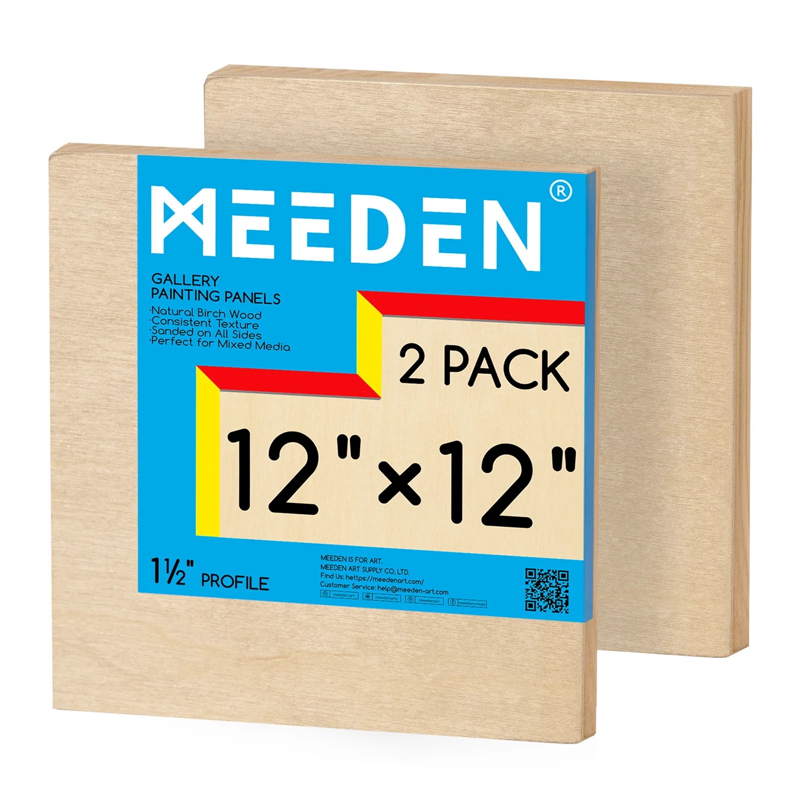 MEEDEN Artist Birch Wood Canvas Board, 1-1/2” Deep - Image 14