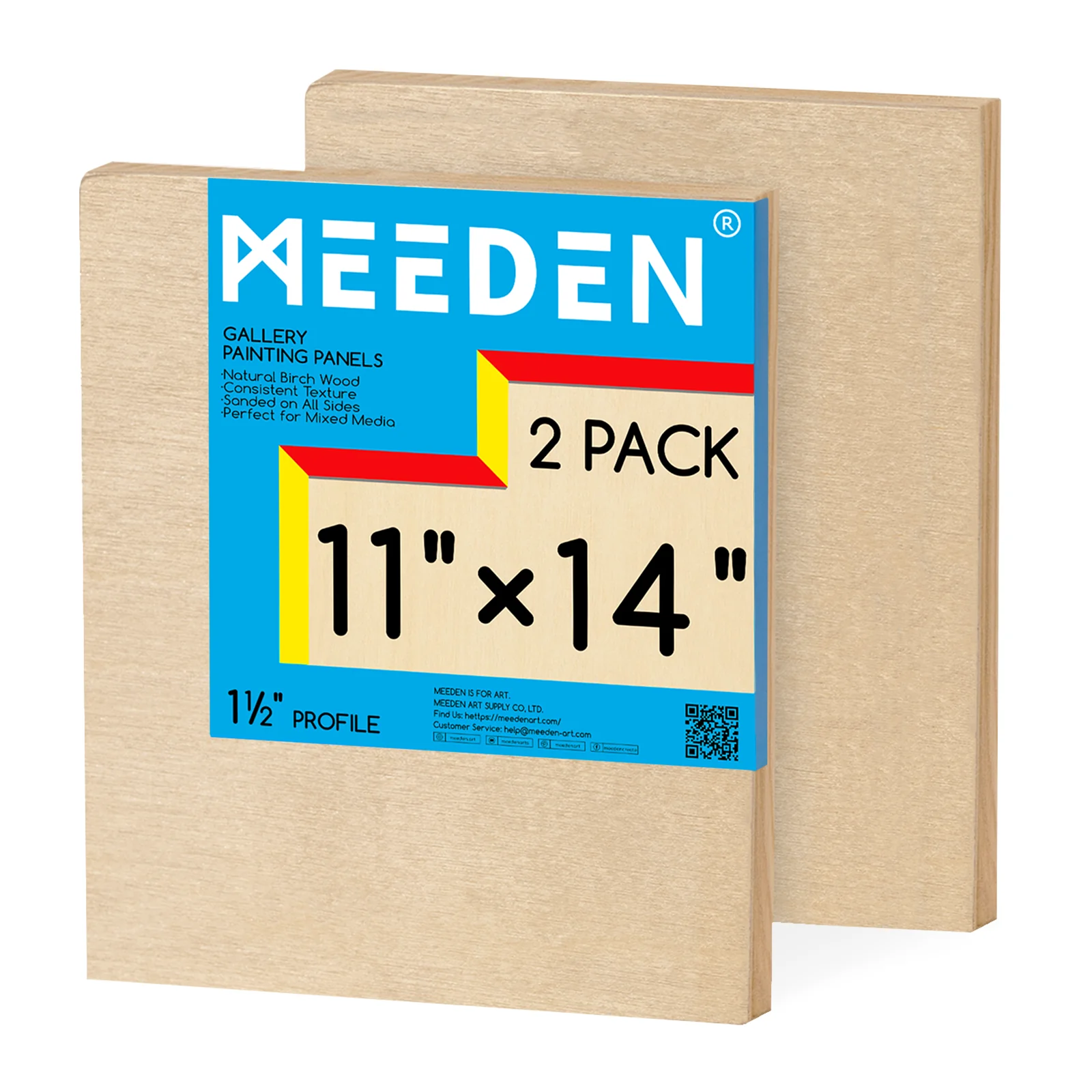 MEEDEN Artist Birch Wood Canvas Board, 1-1/2” Deep - Image 15