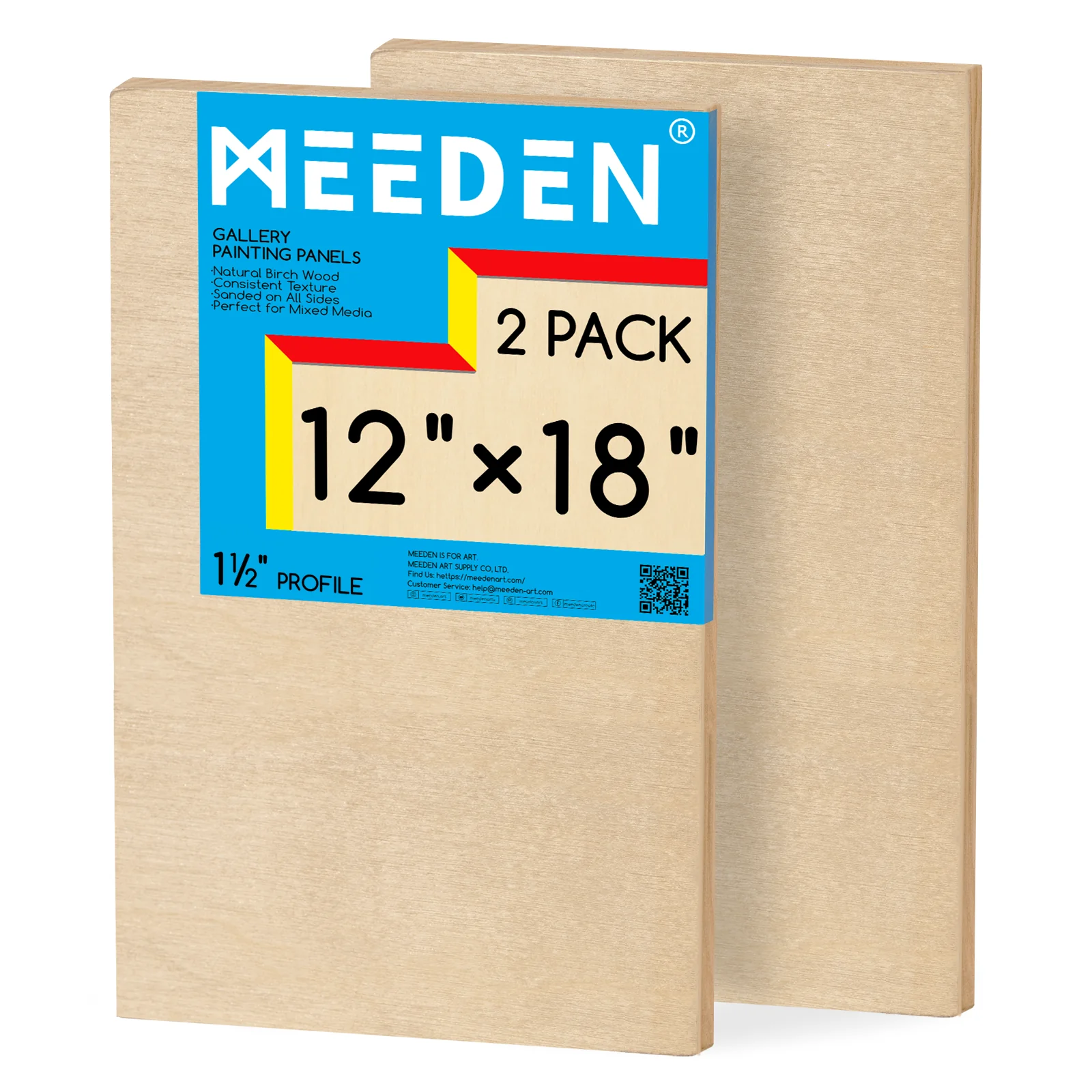 MEEDEN Artist Birch Wood Canvas Board, 1-1/2” Deep - Image 16