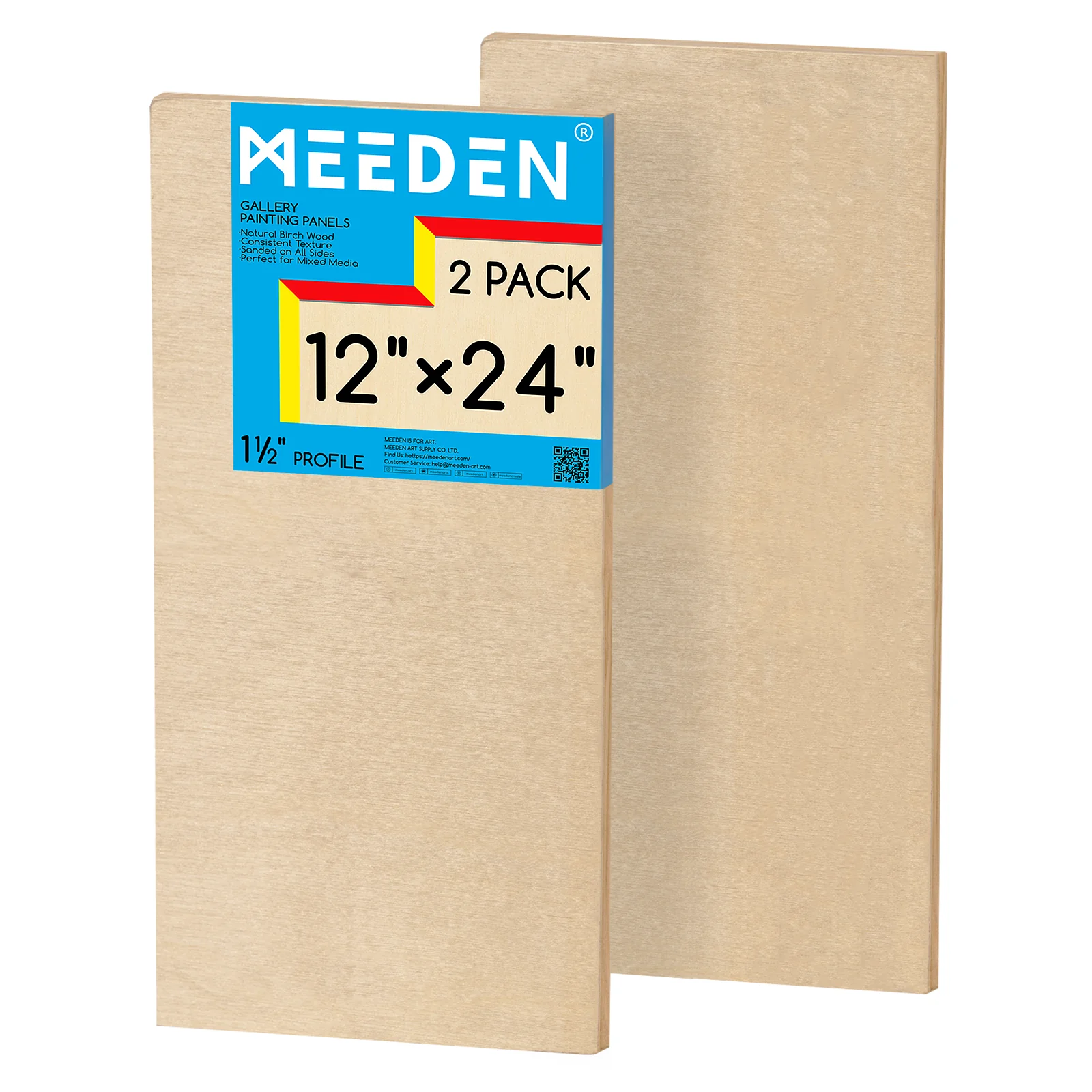 MEEDEN Artist Birch Wood Canvas Board, 1-1/2” Deep - Image 17