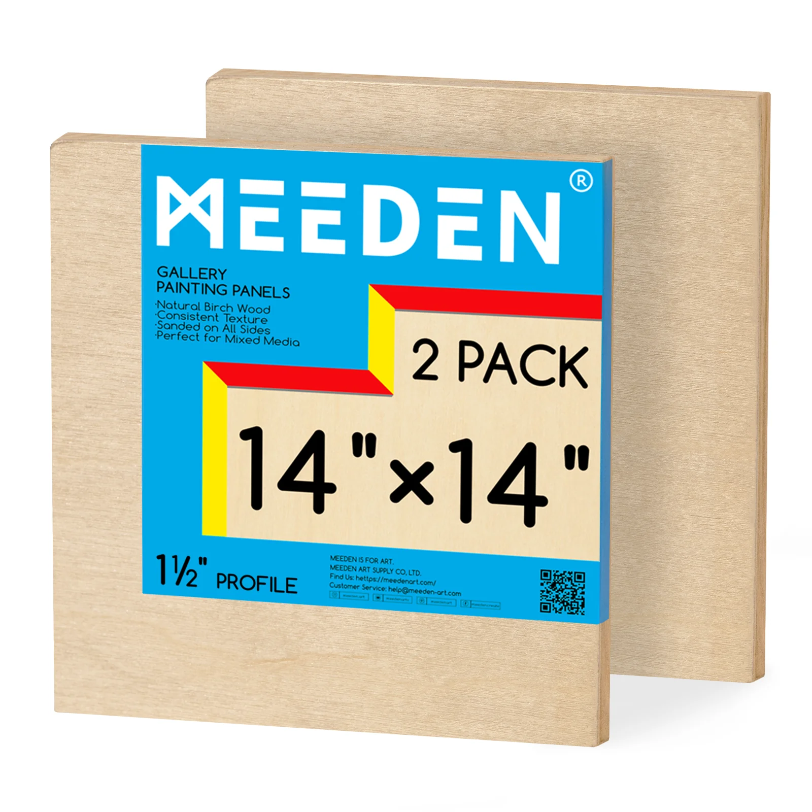MEEDEN Artist Birch Wood Canvas Board, 1-1/2” Deep - Image 19