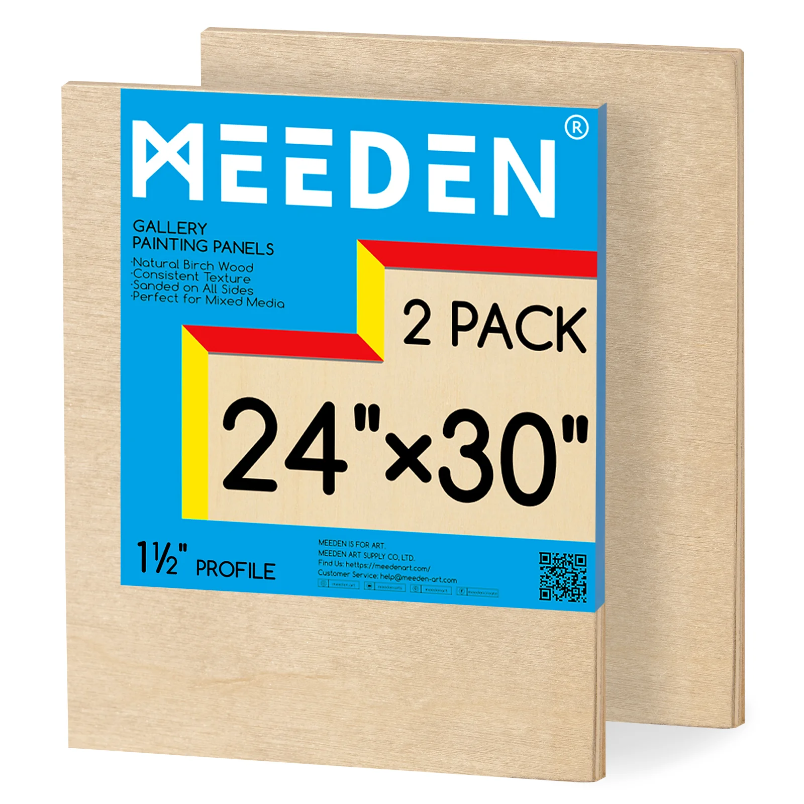 MEEDEN Artist Birch Wood Canvas Board, 1-1/2” Deep - Image 27