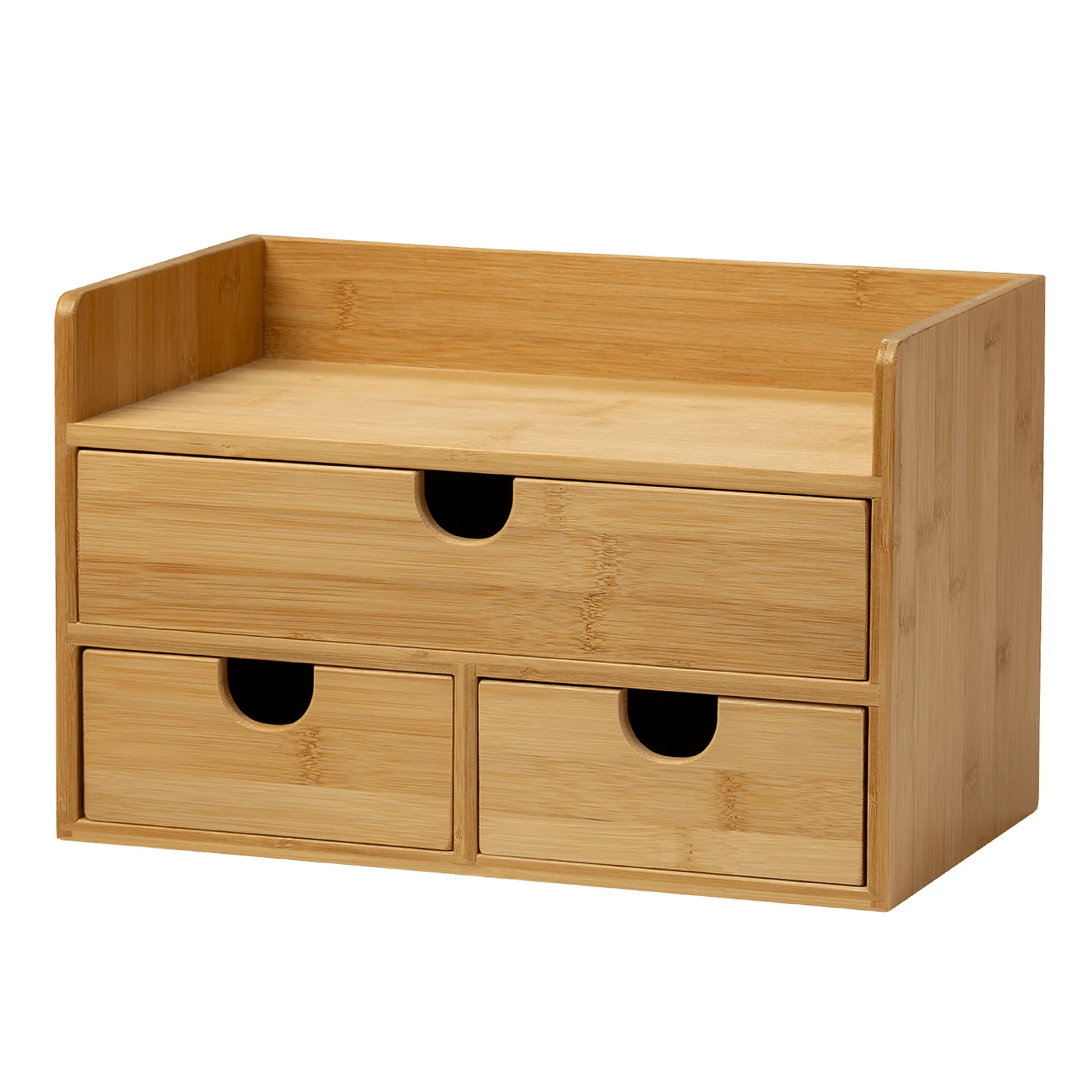 MEEDEN Bamboo Desk Organizer with Drawers - Image 9