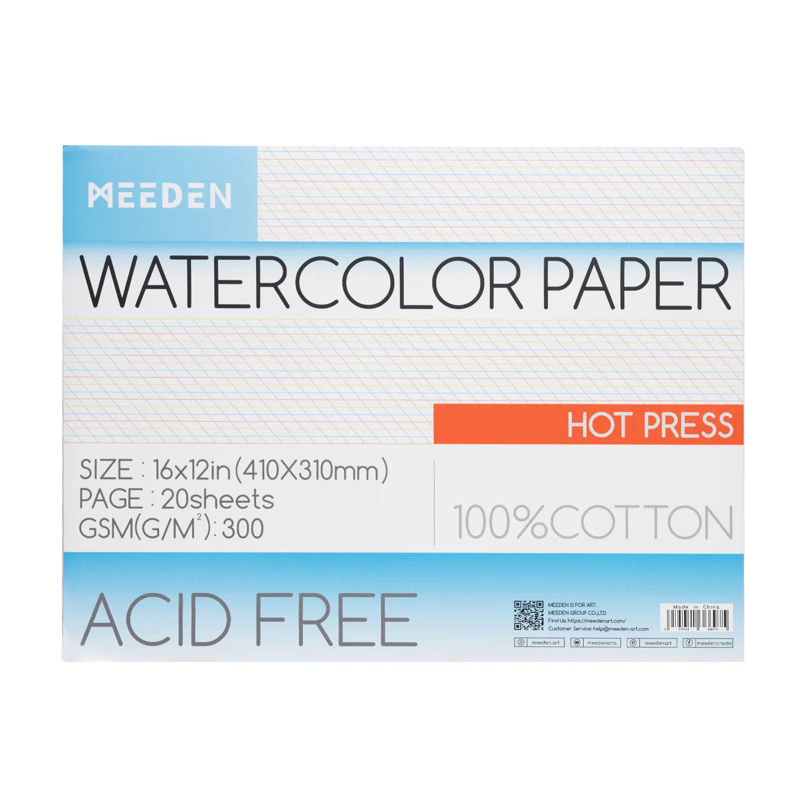 MEEDEN Cold Press & Hot Press & Rough Watercolor Paper Pad - Image 11