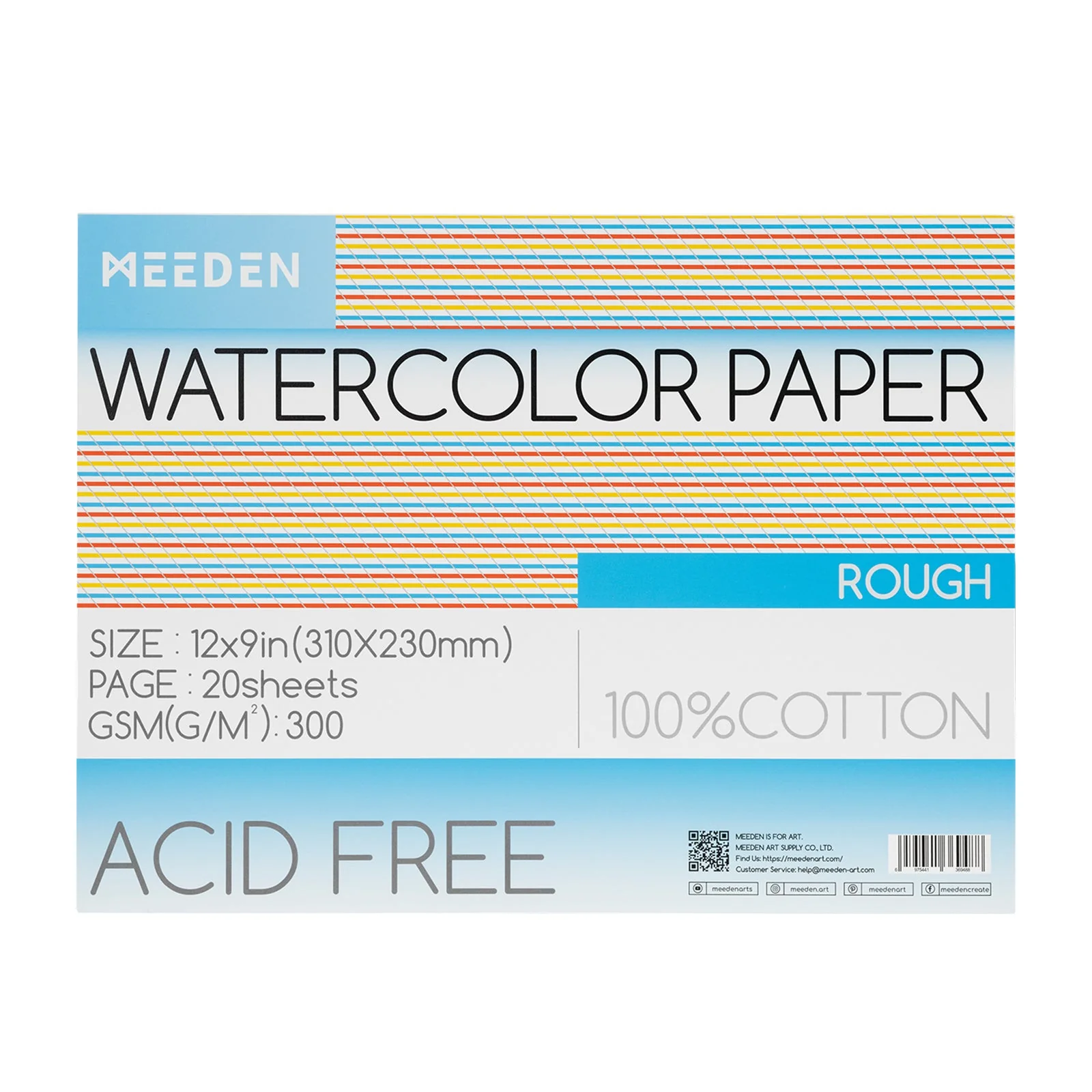 MEEDEN Cold Press & Hot Press & Rough Watercolor Paper Pad - Image 17
