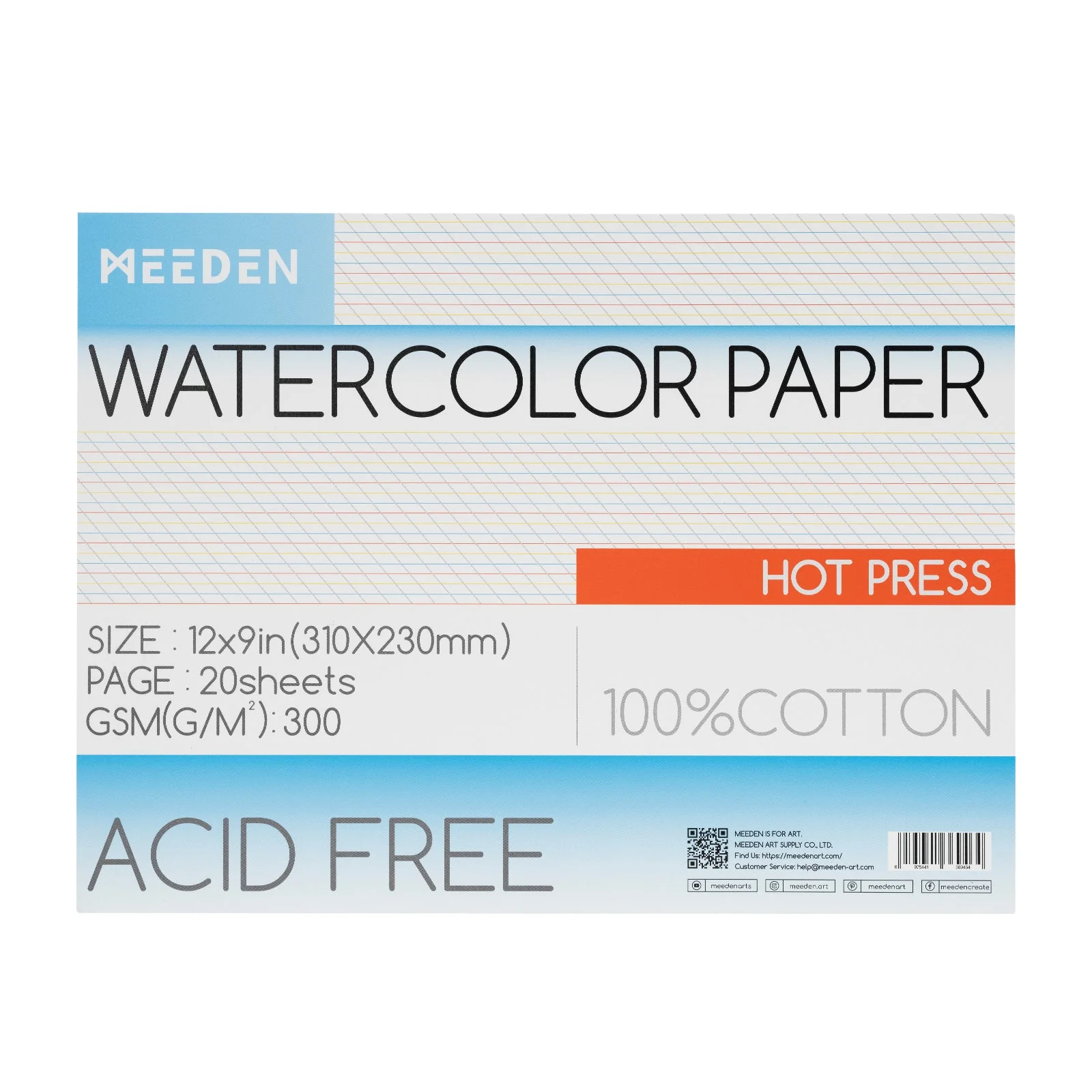 MEEDEN Cold Press & Hot Press & Rough Watercolor Paper Pad - Image 18