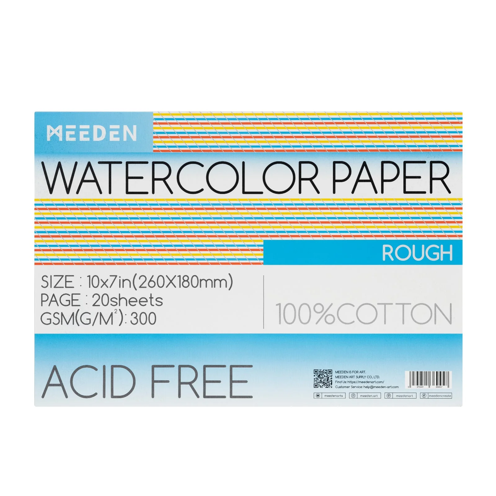 MEEDEN Cold Press & Hot Press & Rough Watercolor Paper Pad - Image 19