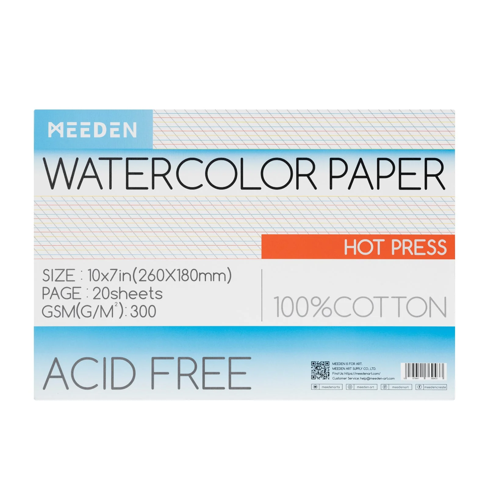 MEEDEN Cold Press & Hot Press & Rough Watercolor Paper Pad - Image 20
