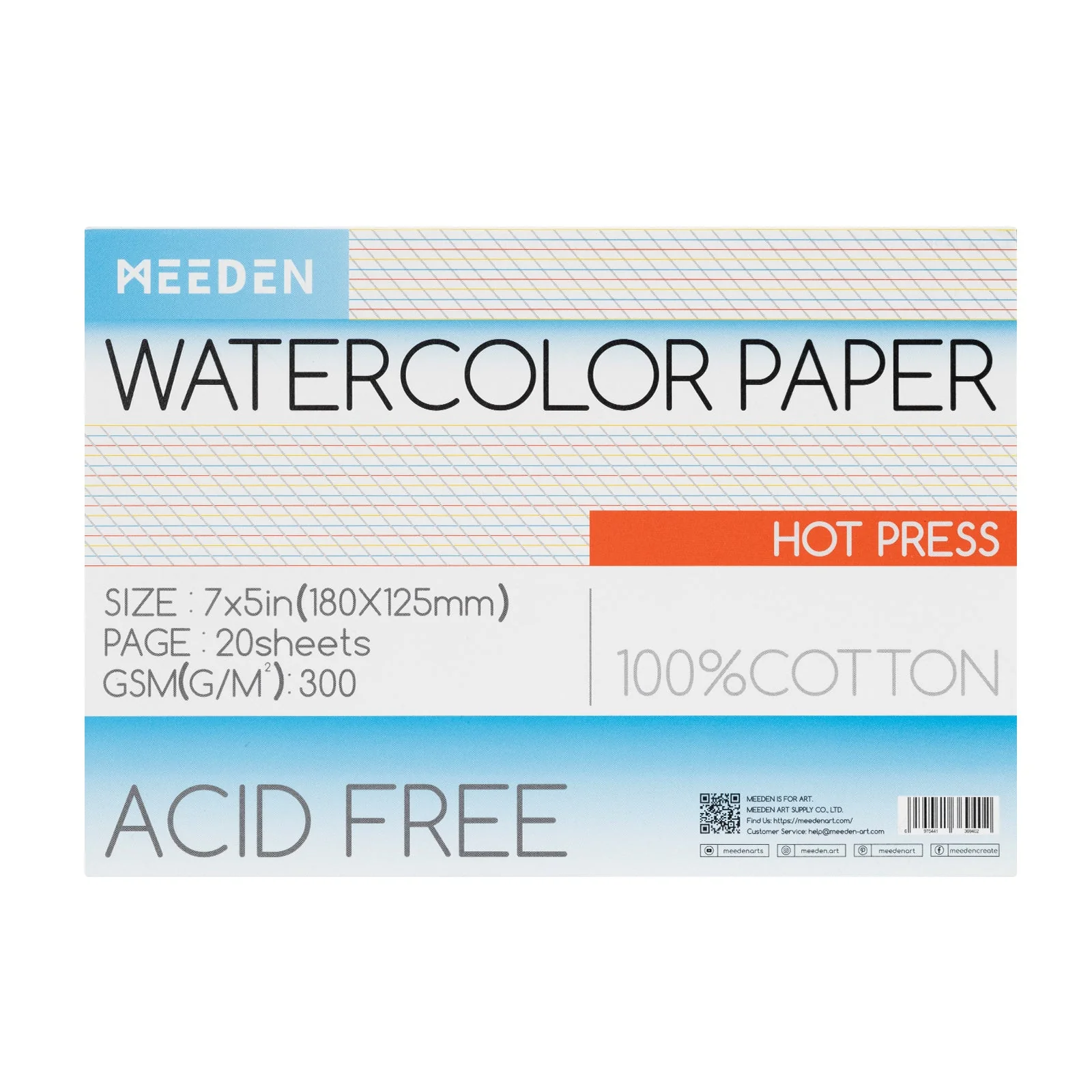 MEEDEN Cold Press & Hot Press & Rough Watercolor Paper Pad - Image 22