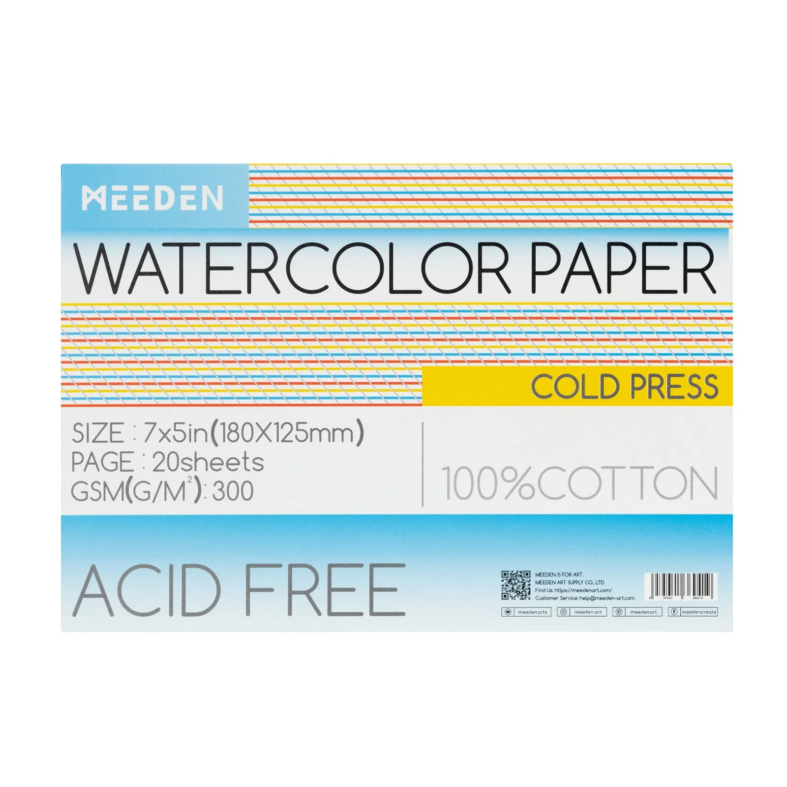 MEEDEN Cold Press & Hot Press & Rough Watercolor Paper Pad - Image 24
