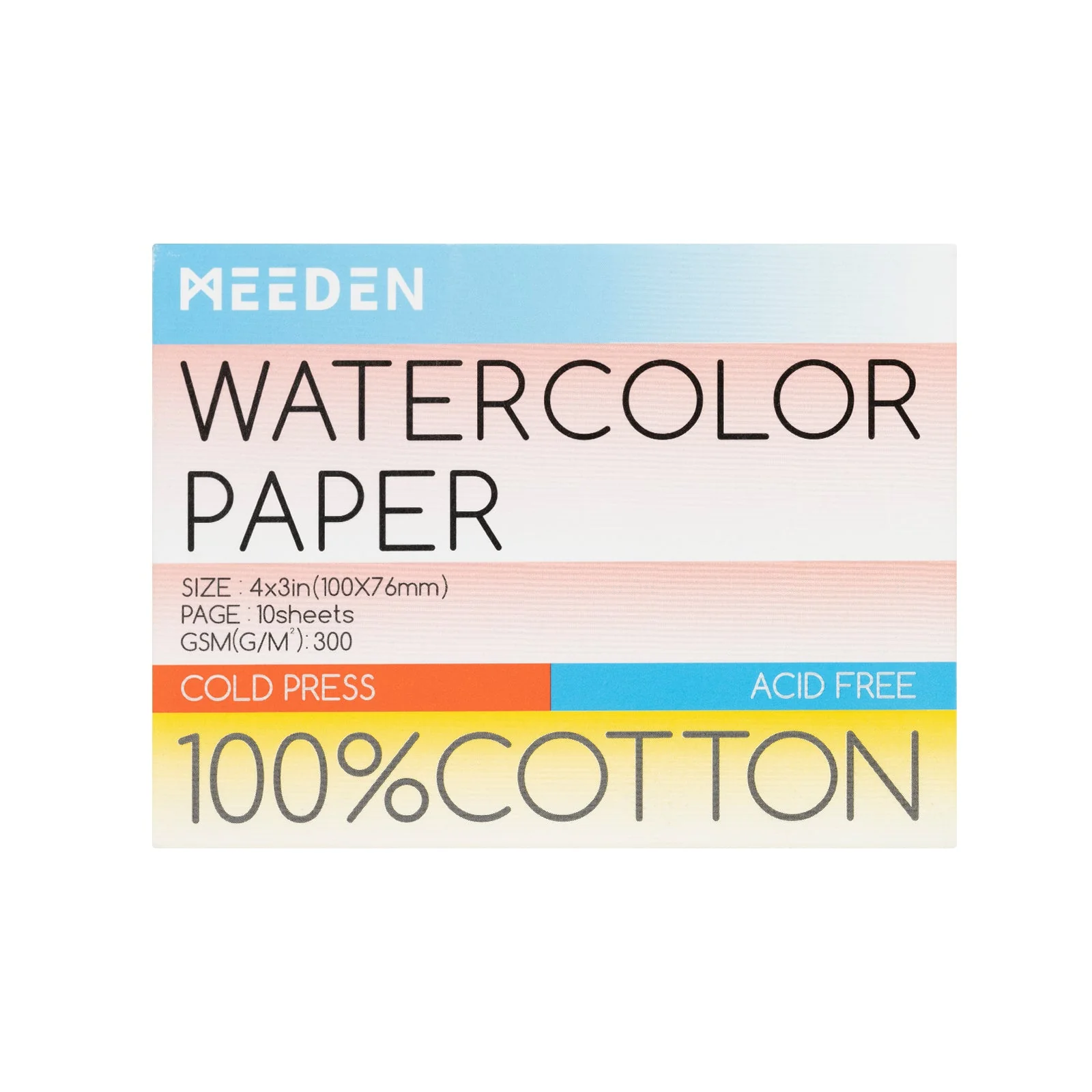 MEEDEN Cold Press & Hot Press & Rough Watercolor Paper Pad - Image 25