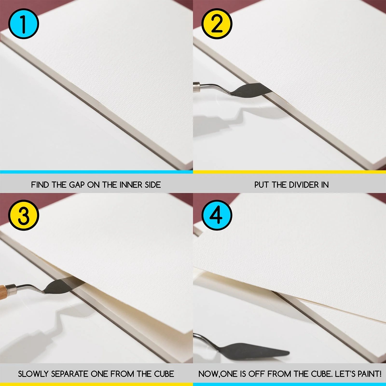 MEEDEN Cold Press & Hot Press & Rough Watercolor Paper Pad - Image 3