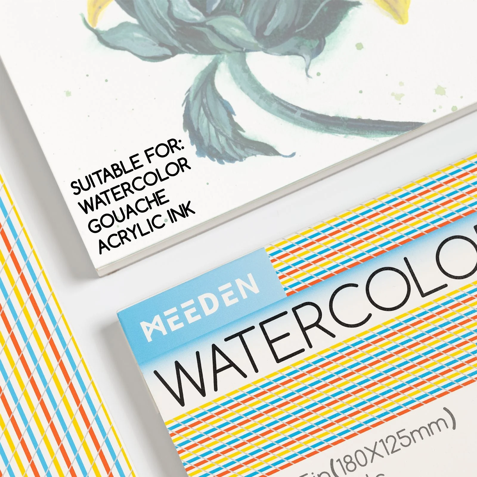 MEEDEN Cold Press & Hot Press & Rough Watercolor Paper Pad - Image 4