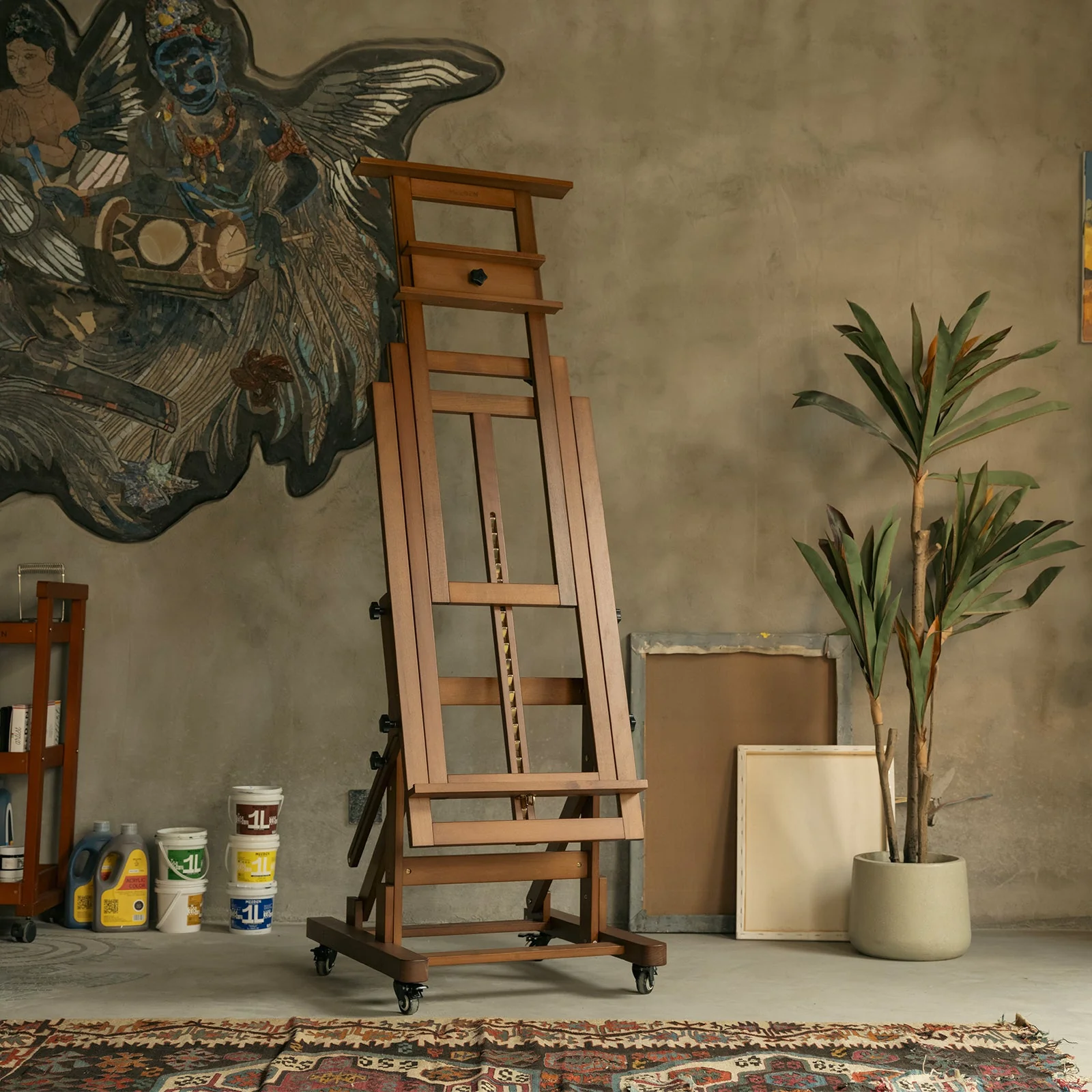 MEEDEN Deluxe Multi-Function Heavy Duty Large Artist Easel-Walnut-DHJ-3 - Image 12