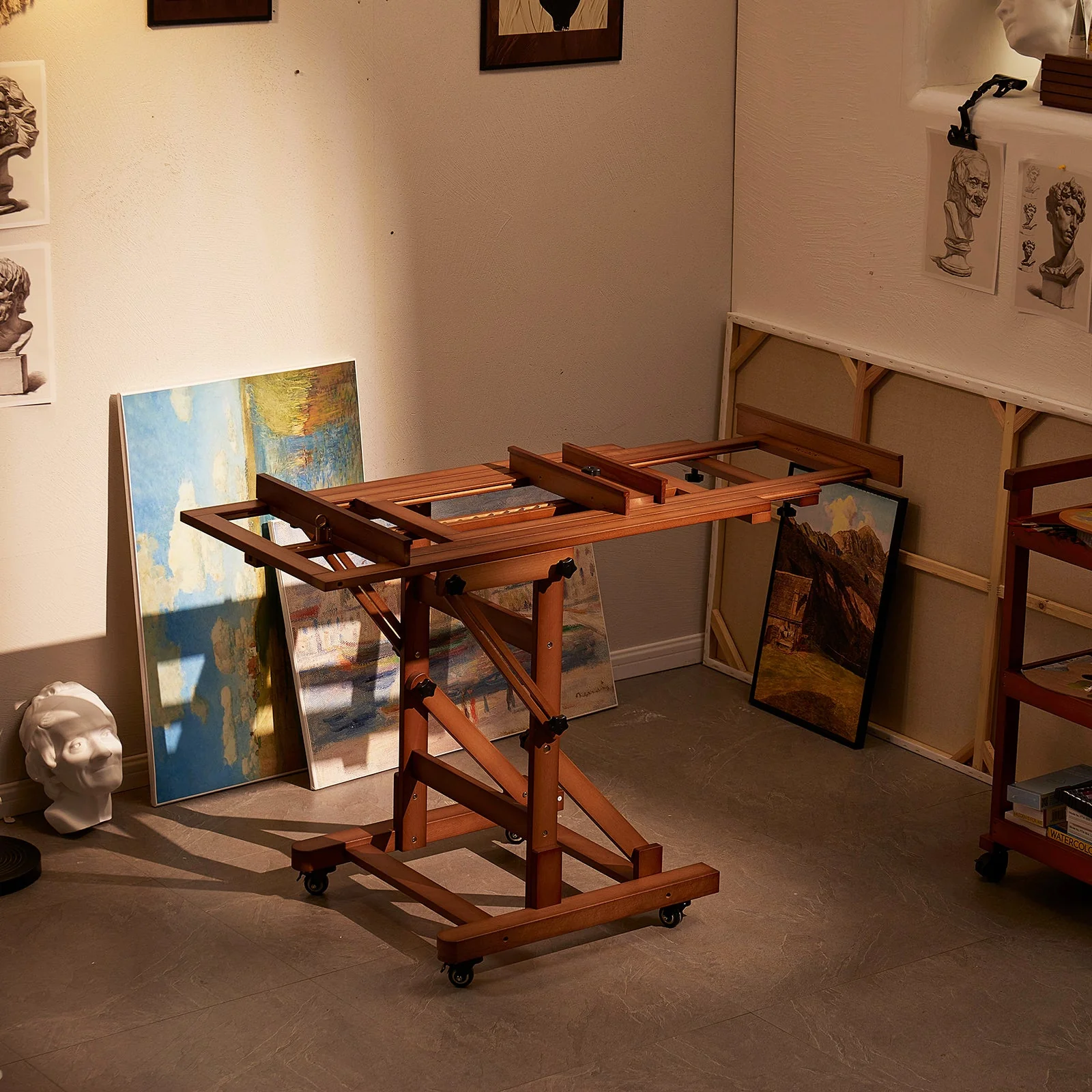 MEEDEN Deluxe Multi-Function Heavy Duty Large Artist Easel-Walnut-DHJ-3 - Image 6