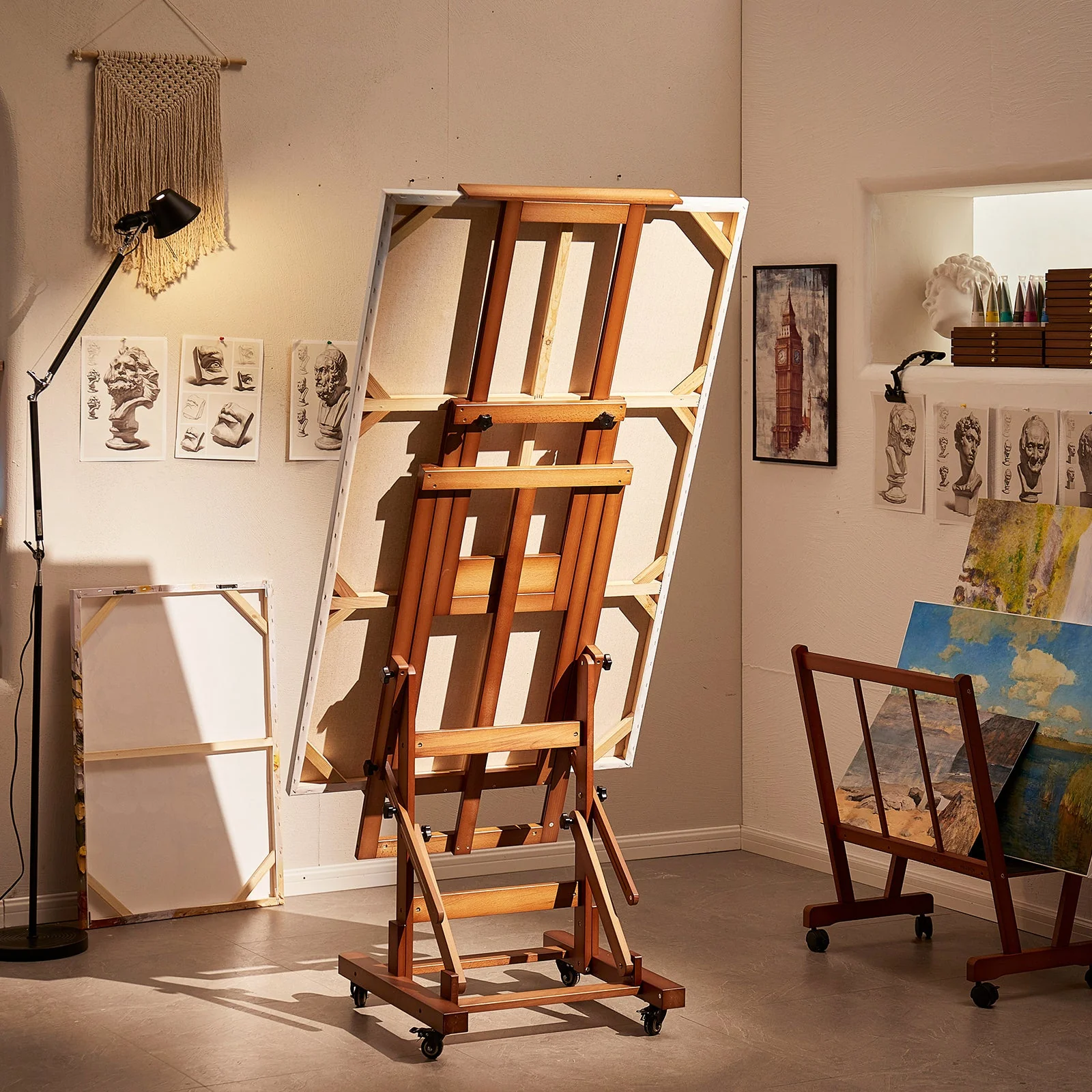 MEEDEN Deluxe Multi-Function Heavy Duty Large Artist Easel-Walnut-DHJ-3 - Image 8