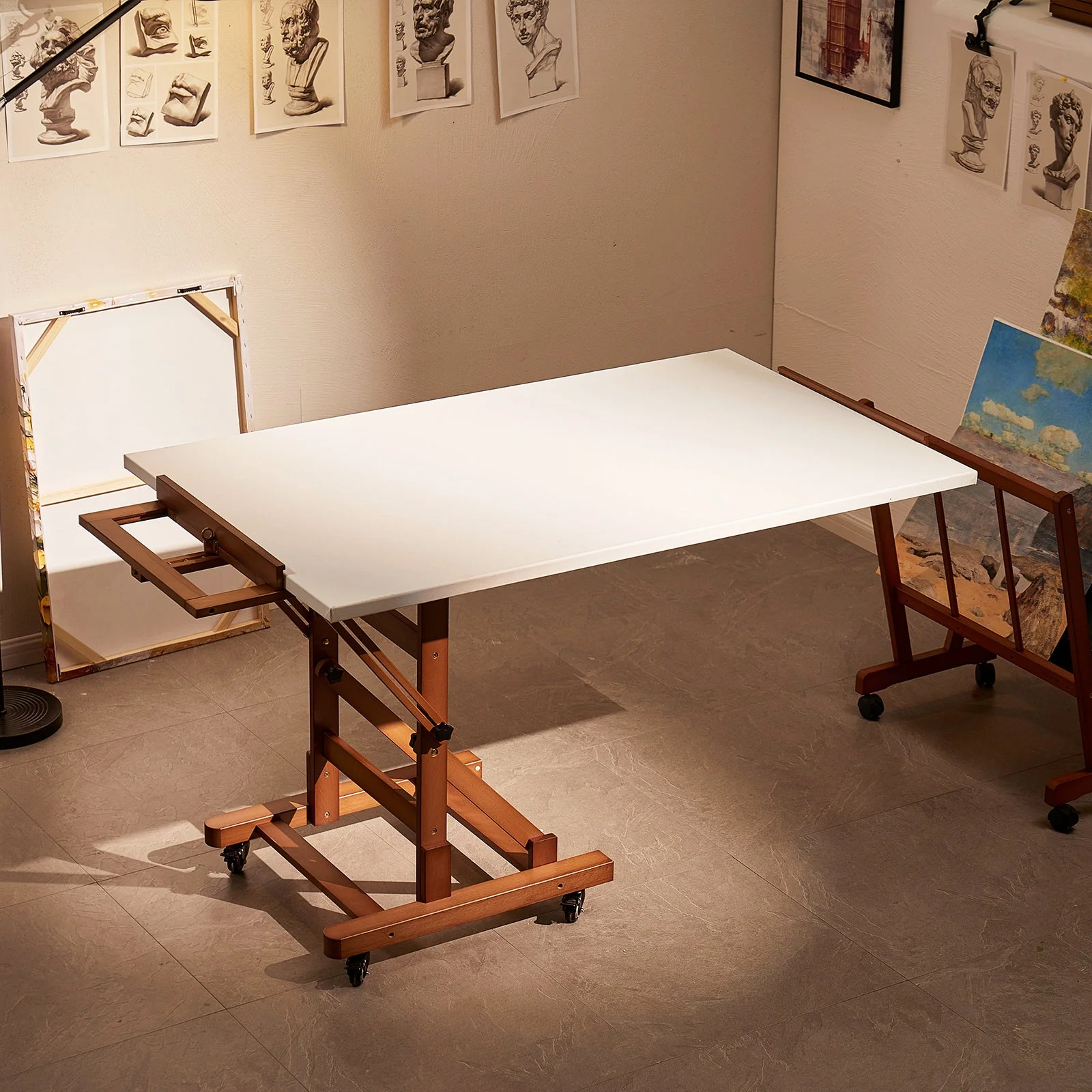 MEEDEN Deluxe Multi-Function Heavy Duty Large Artist Easel-Walnut-DHJ-3 - Image 9