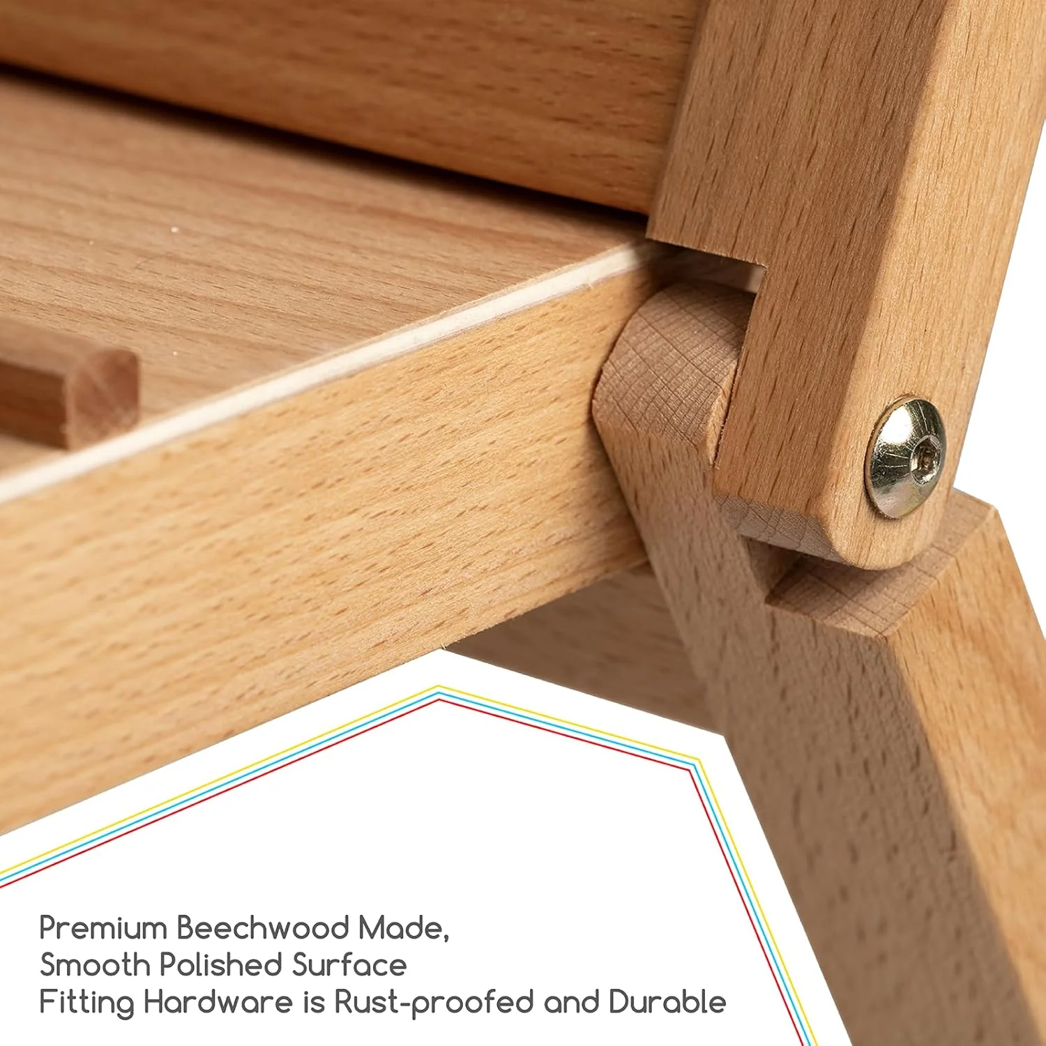 MEEDEN Folding Large Print Rack-Natural Wood-Large - Image 6