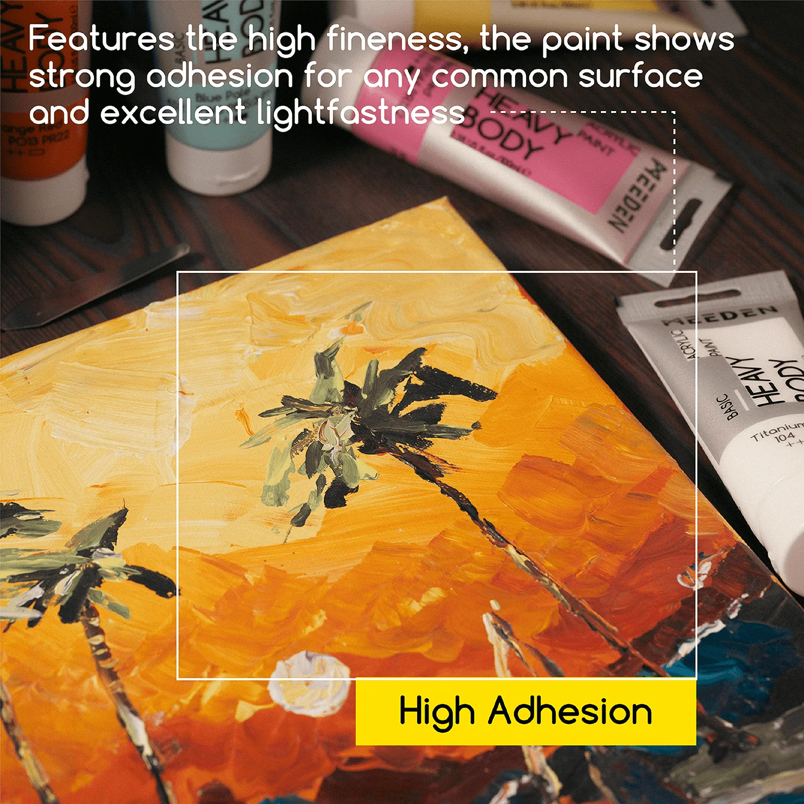 MEEDEN Heavy Body Acrylic Paint 24 Basic Colors, 60ml - Image 5