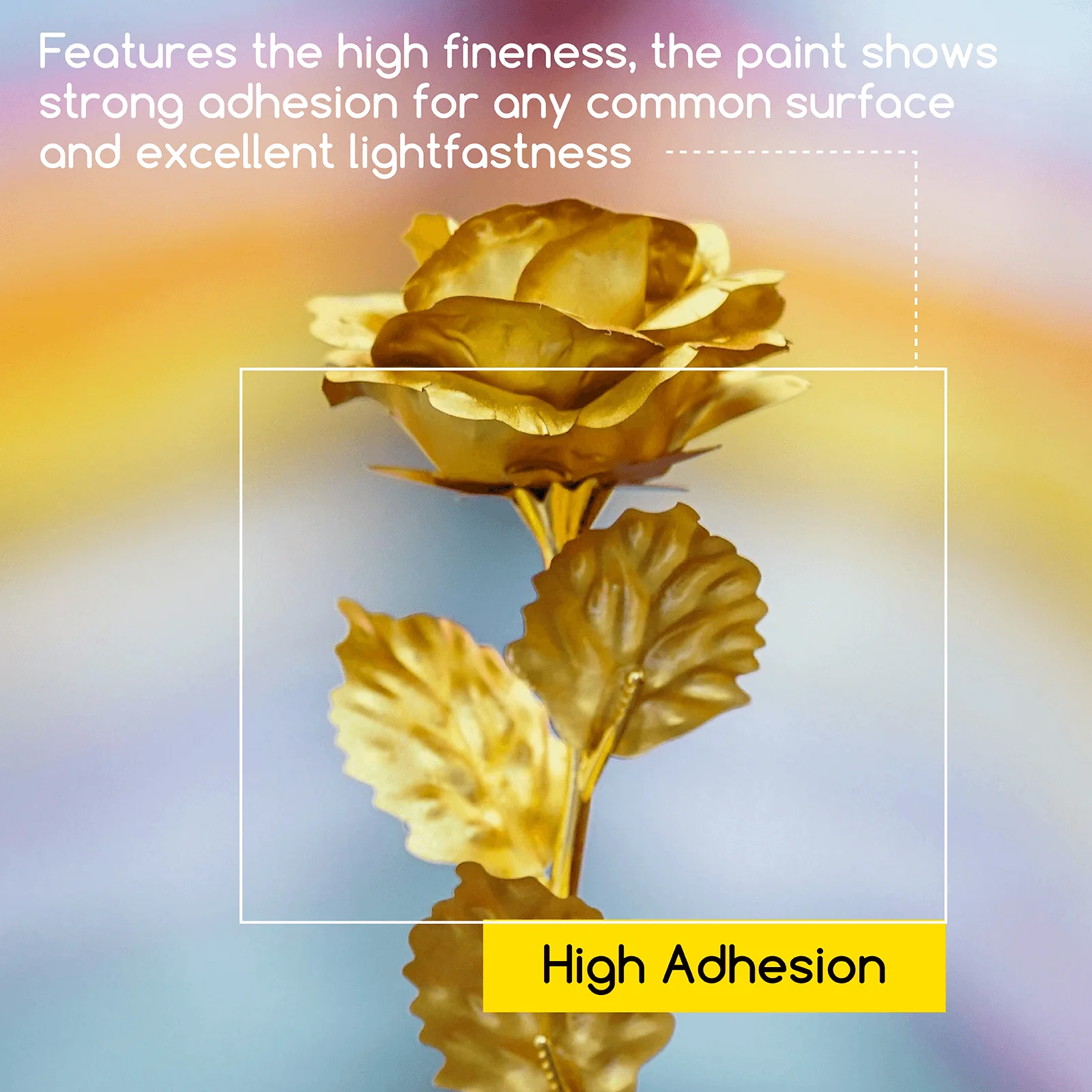 MEEDEN Heavy Body Acrylic Paint 6 Metallic Colors, 60ml - Image 5