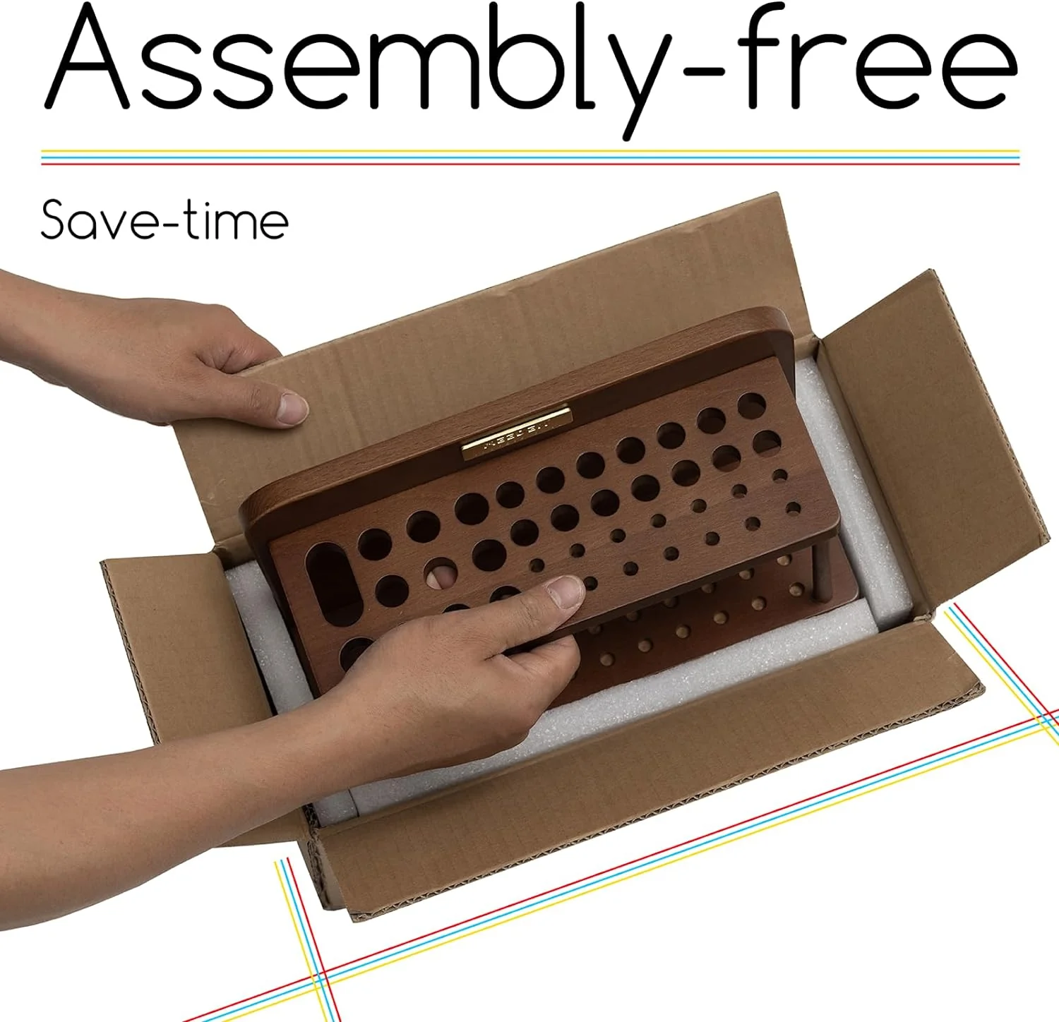 MEEDEN Pro Wooden Paint Brush Holder Organizer-BJ-02 - Image 10