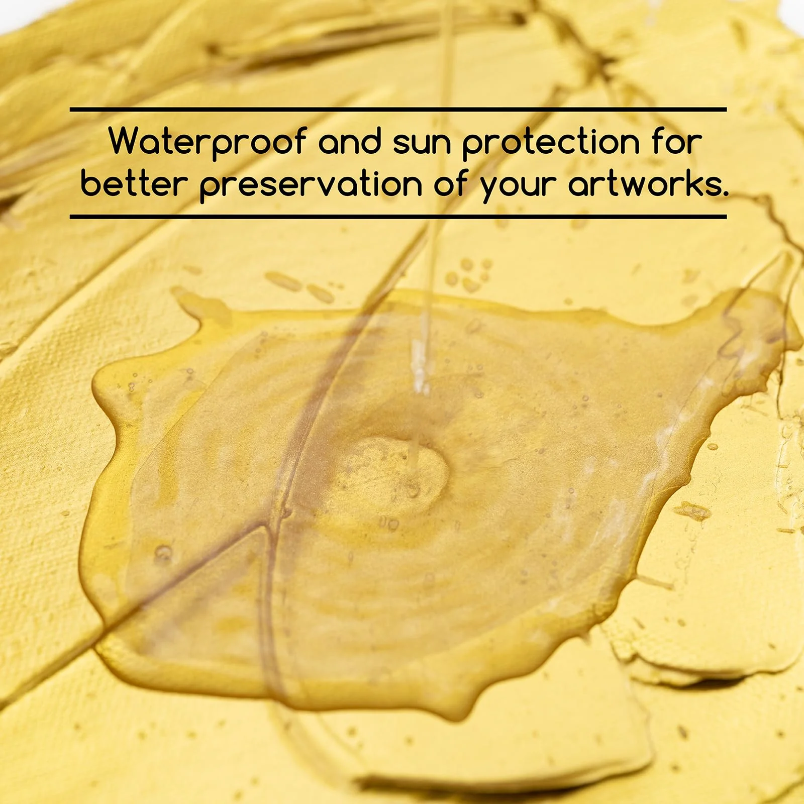 MEEDEN Studio Acrylic Paint,  Metallic Brilliant Gold, 1 L / 33.8 oz - Image 3