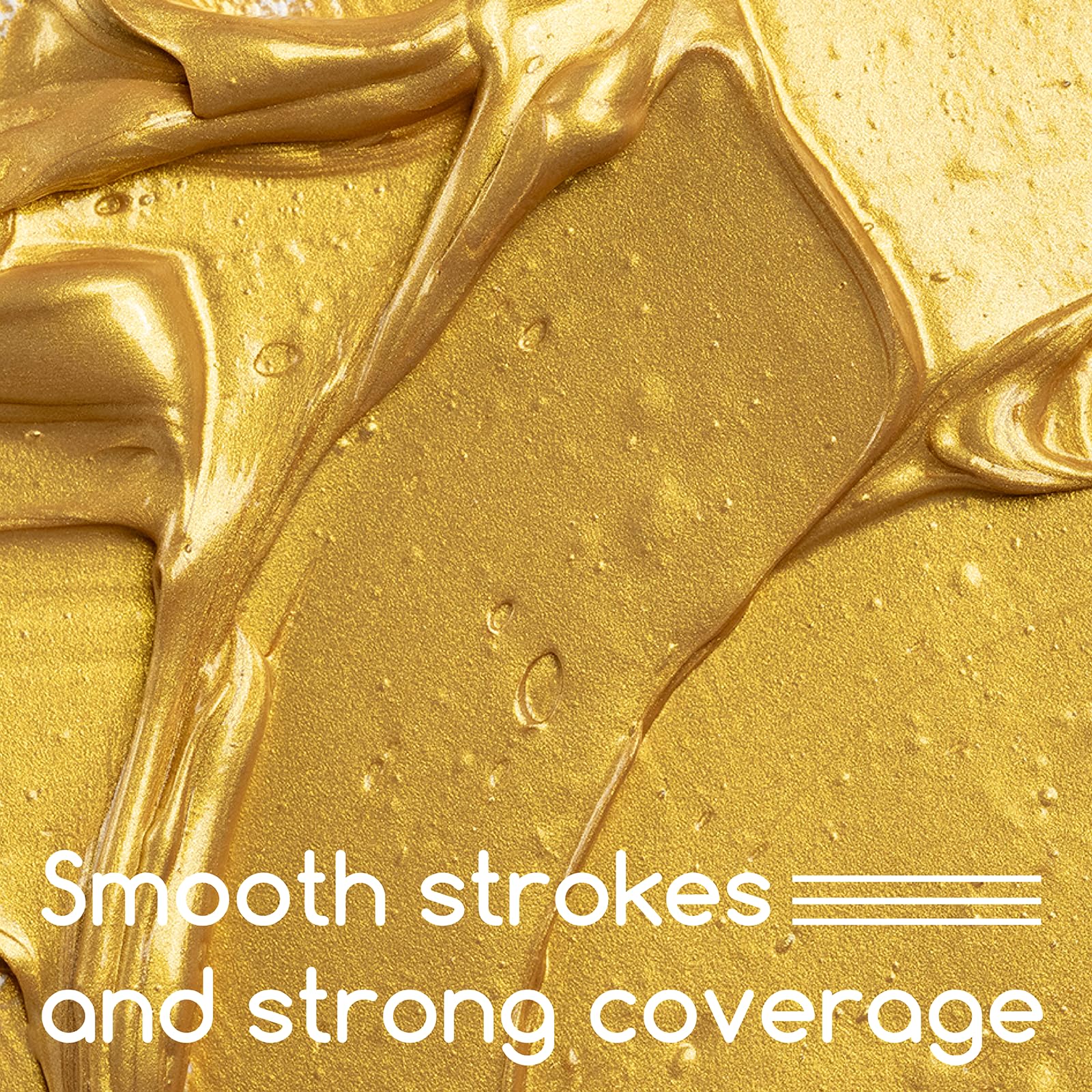 MEEDEN Studio Acrylic Paint,  Metallic Brilliant Gold, 1 L / 33.8 oz - Image 4