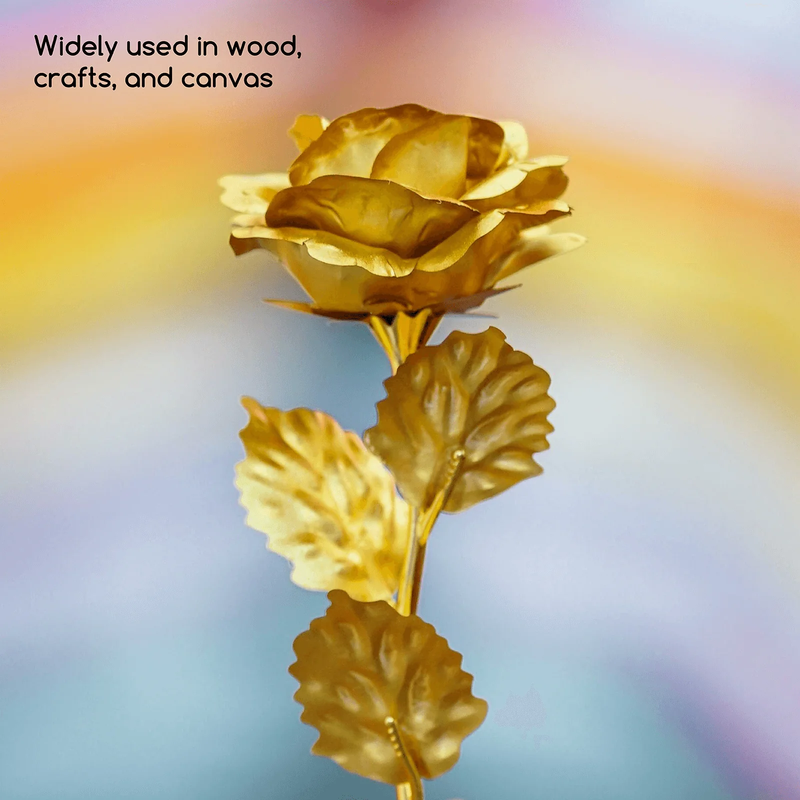 MEEDEN Studio Acrylic Paint,  Metallic Brilliant Gold, 1 L / 33.8 oz - Image 7