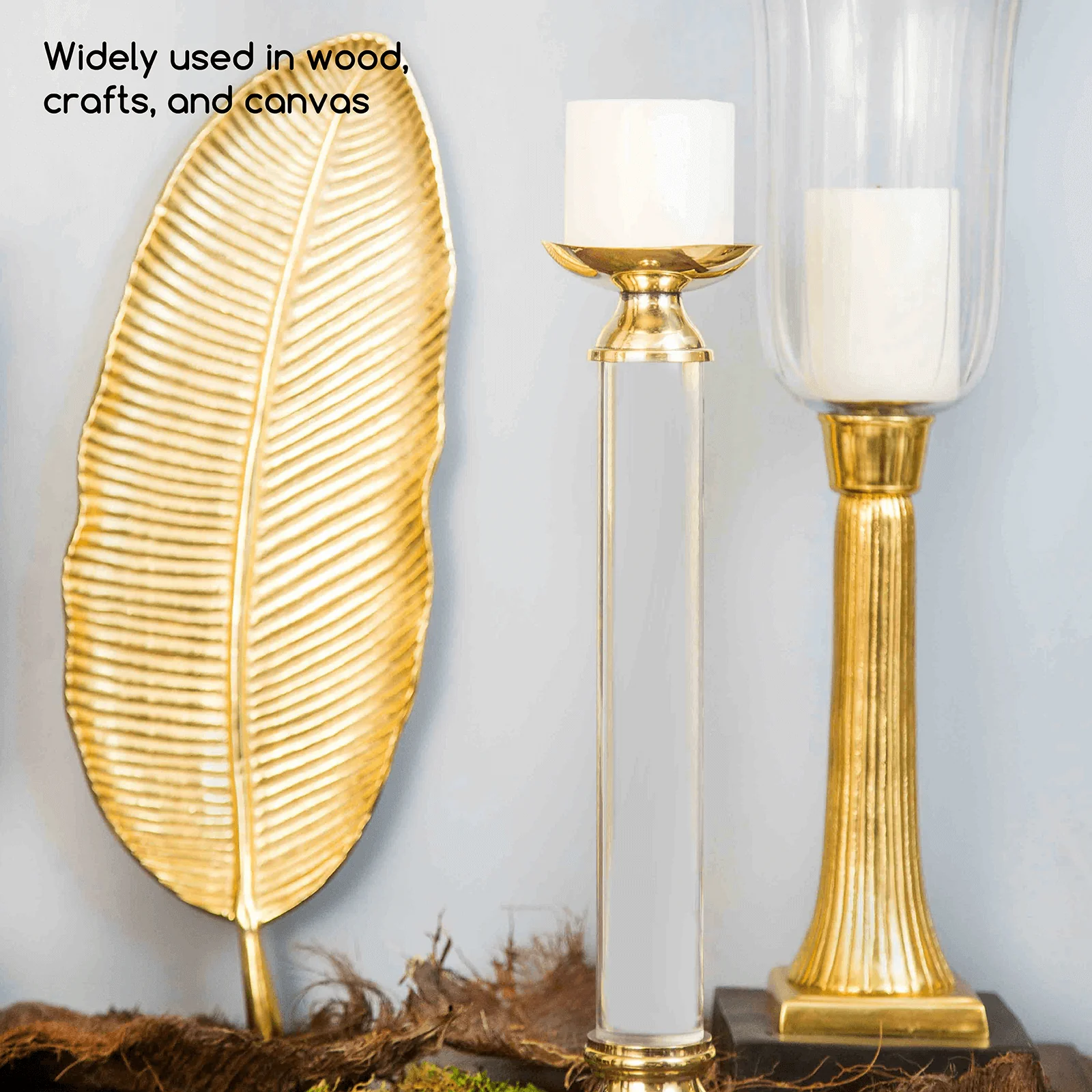 MEEDEN Studio Acrylic Paint,  Metallic Brilliant Gold, 1 L / 33.8 oz - Image 8