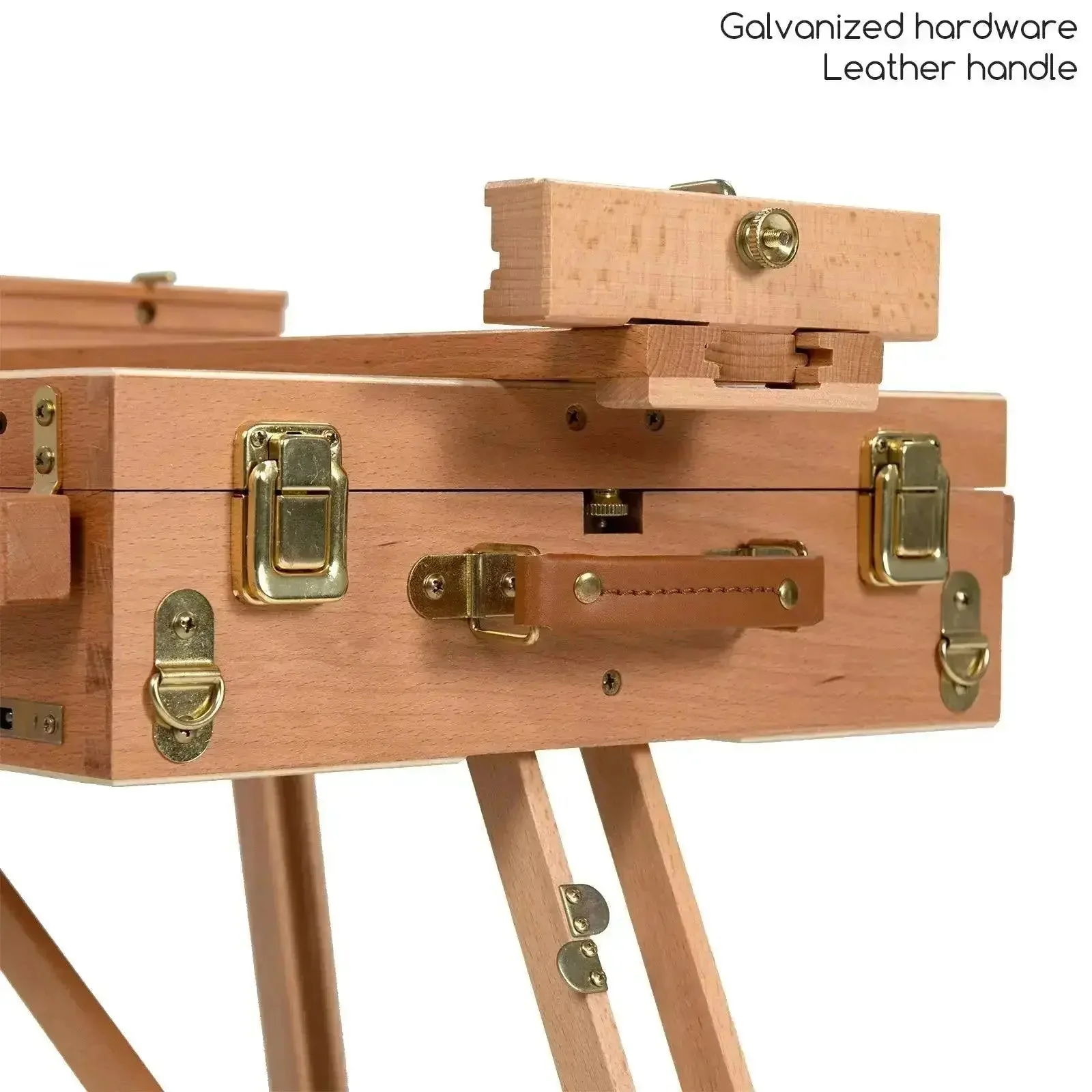 MEEDEN Solid Beech Wood Plein Air French Easel, Foldable & Spacious -HX-3 - Image 10